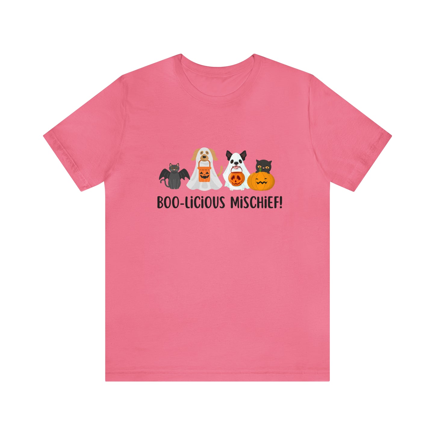 Boo-Licious Mischief Halloween Shirt, Cats & Dogs in Halloween Costumes Shirt, Cute Halloween T-Shirt, Halloween Dog T-Shirt, Boo Cat Shirt