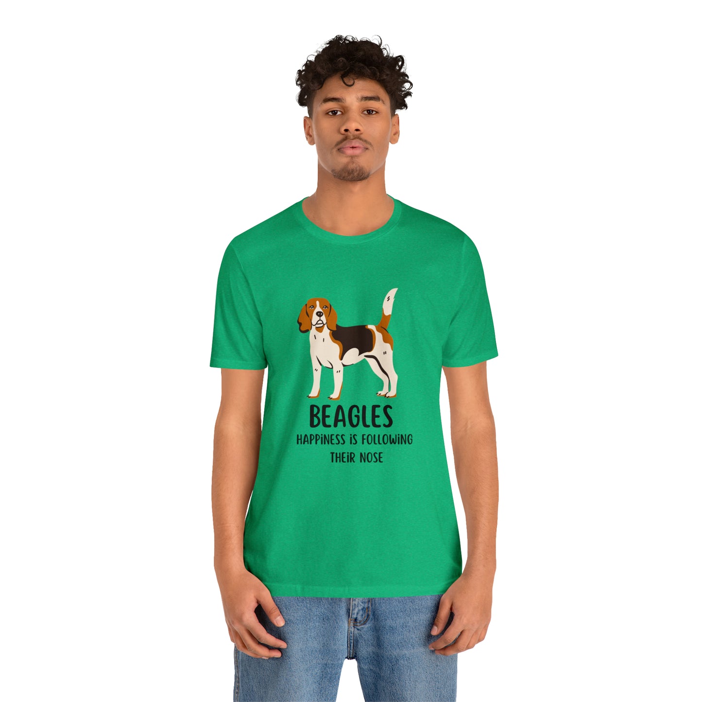 Beagle T-Shirt, Beagles Happiness Is Following Their Nose Shirt, Funny Dog T-Shirt, Beagle Dog Mom Shirt, Gift For Beagle Owner