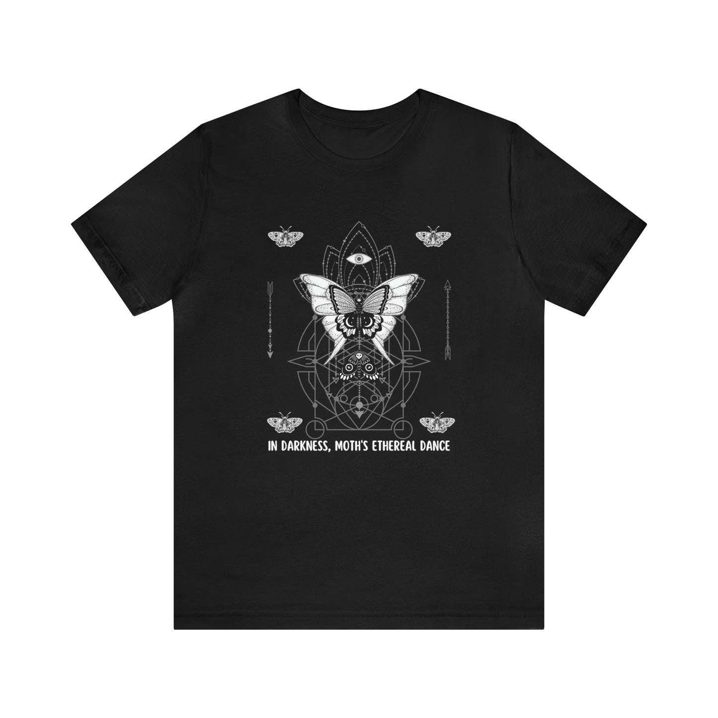 Luna Moth T-Shirt, Moth with All Seeing Eye Shirt, Witchy T-Shirt, Celestial Shirt, Night Moon Shirt, Luna Moth Shirt Unisex