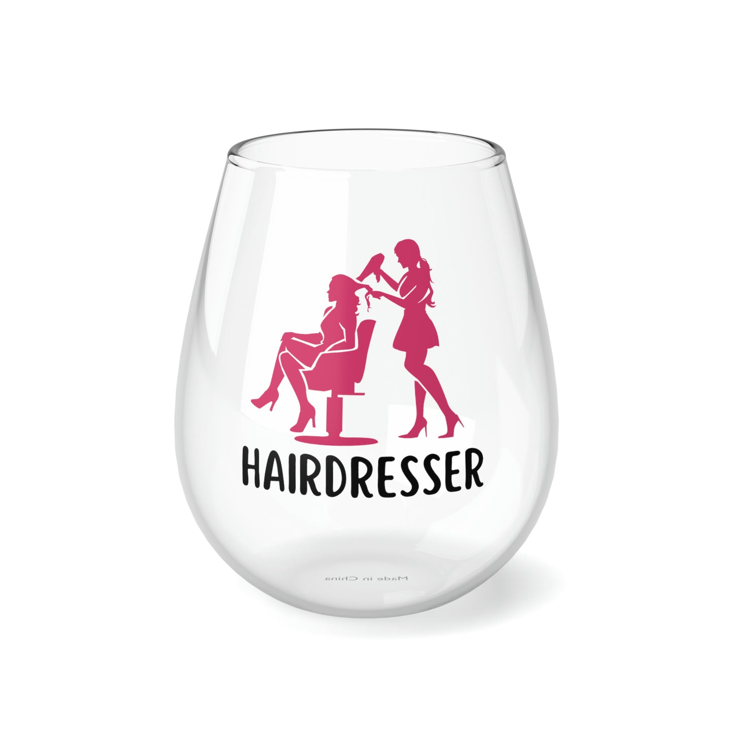 Hairdresser Wine Glass, Stylist Wine Glass, Hairdresser Gifts, Stylist Gifts, Hairdresser Stemless Wine Glass, Thanks Hairdresser Birthday