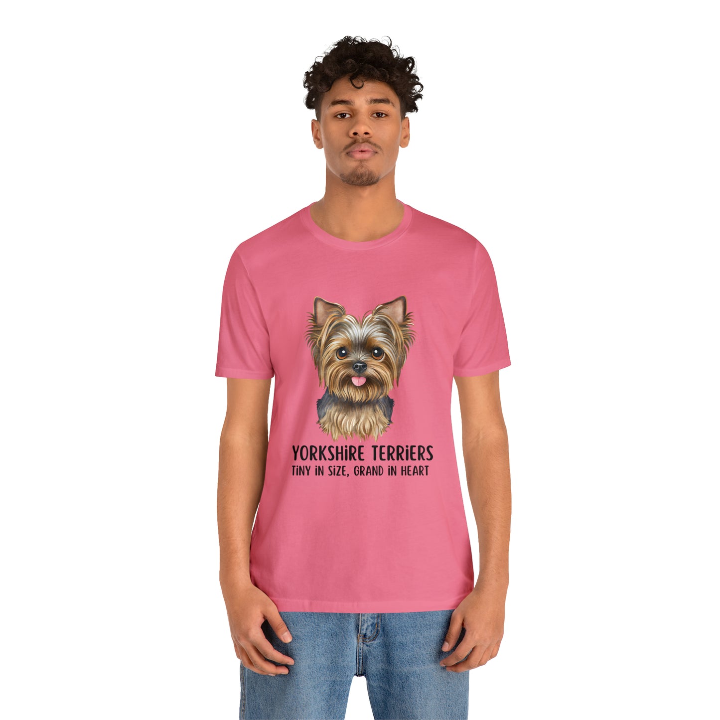 Yorkshire Terrier T-Shirt, Yorkshire Terriers Shirt, Yorkshire Terriers Tiny in Size Grand in Heart Shirt, Dog Mom Shirt, Teacup Dog Shirt