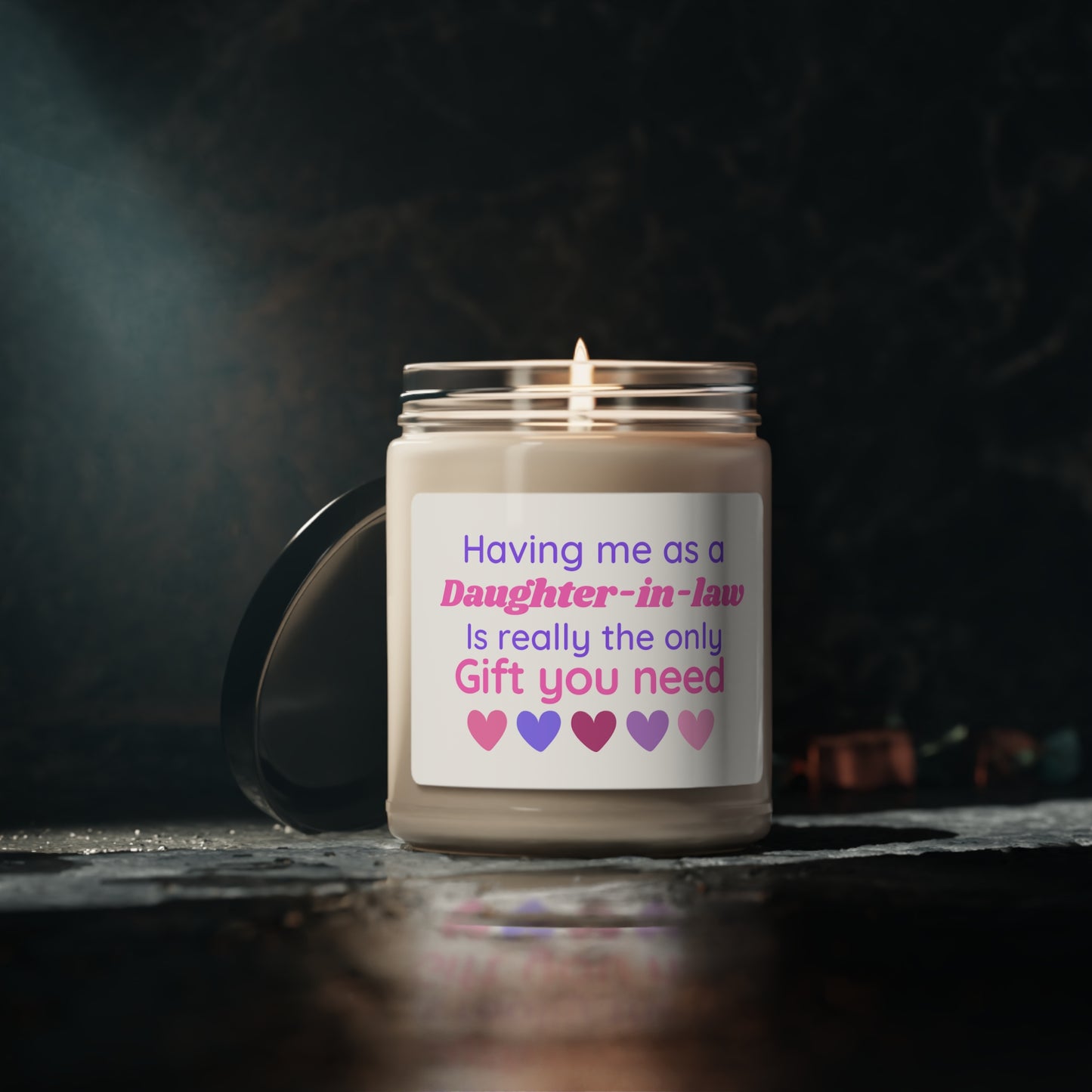 Having Me As A Daughter-In-Law Candle, Mother-In-law Candle, Gift For Mom, Scented Soy Wax Candle 9oz, Gift for Mother In Law Birthday