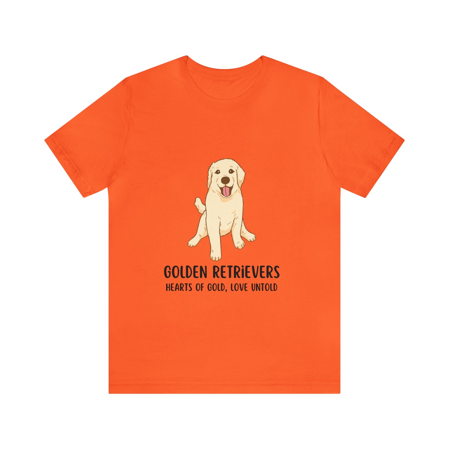 Golden Retriever T-Shirt, Golden Retriever Shirt, Dog Tee, Golden Retrievers Hearts of Gold Love Untold Shirt, Golden Retriever Owner Gift