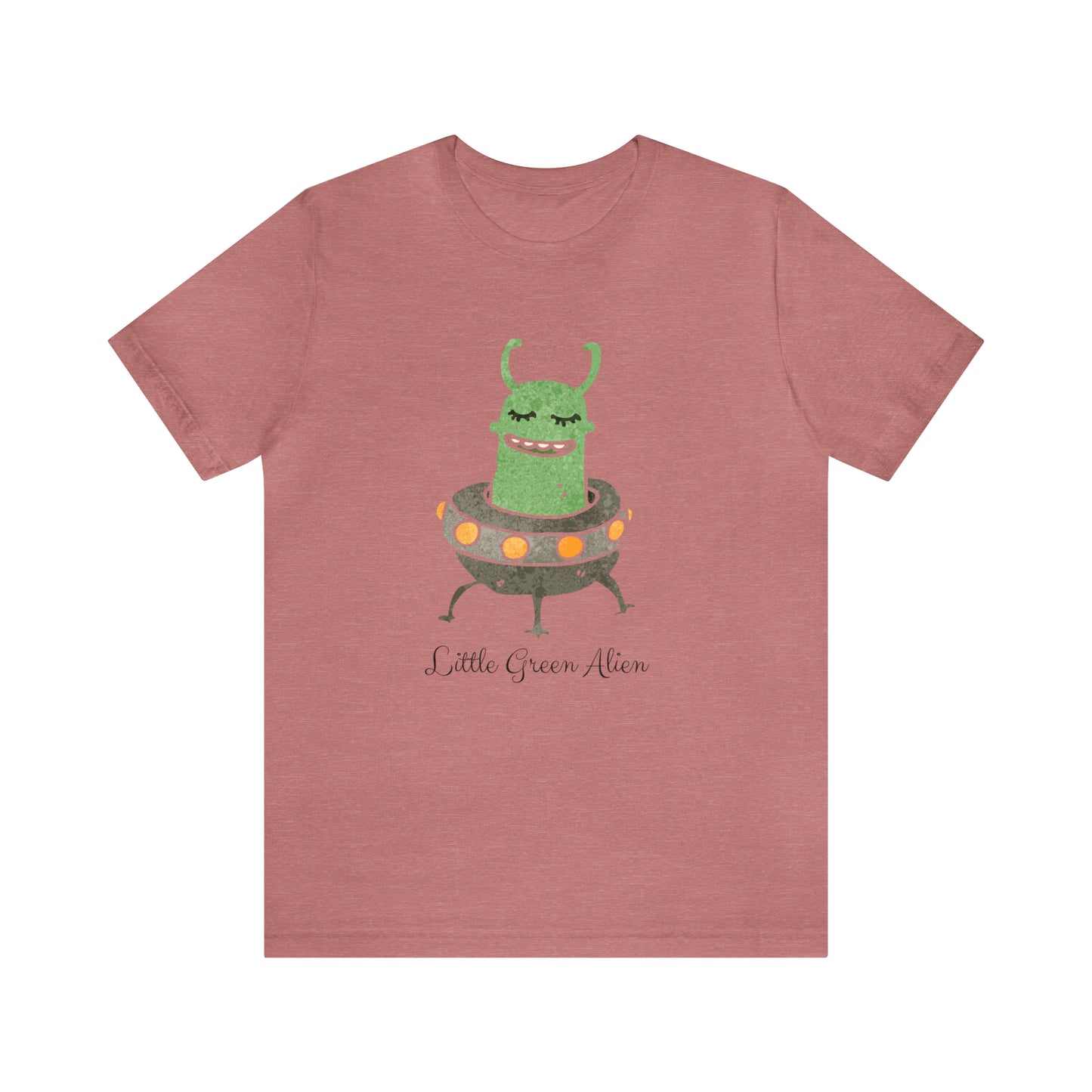 Little Green Alien T-Shirt, Alien in Spaceship Shirt, Alien Shirt, UFO Shirt, Alien Graphic Tee, Sci-Fi Shirt, Cosmic Extraterrestrial Shirt