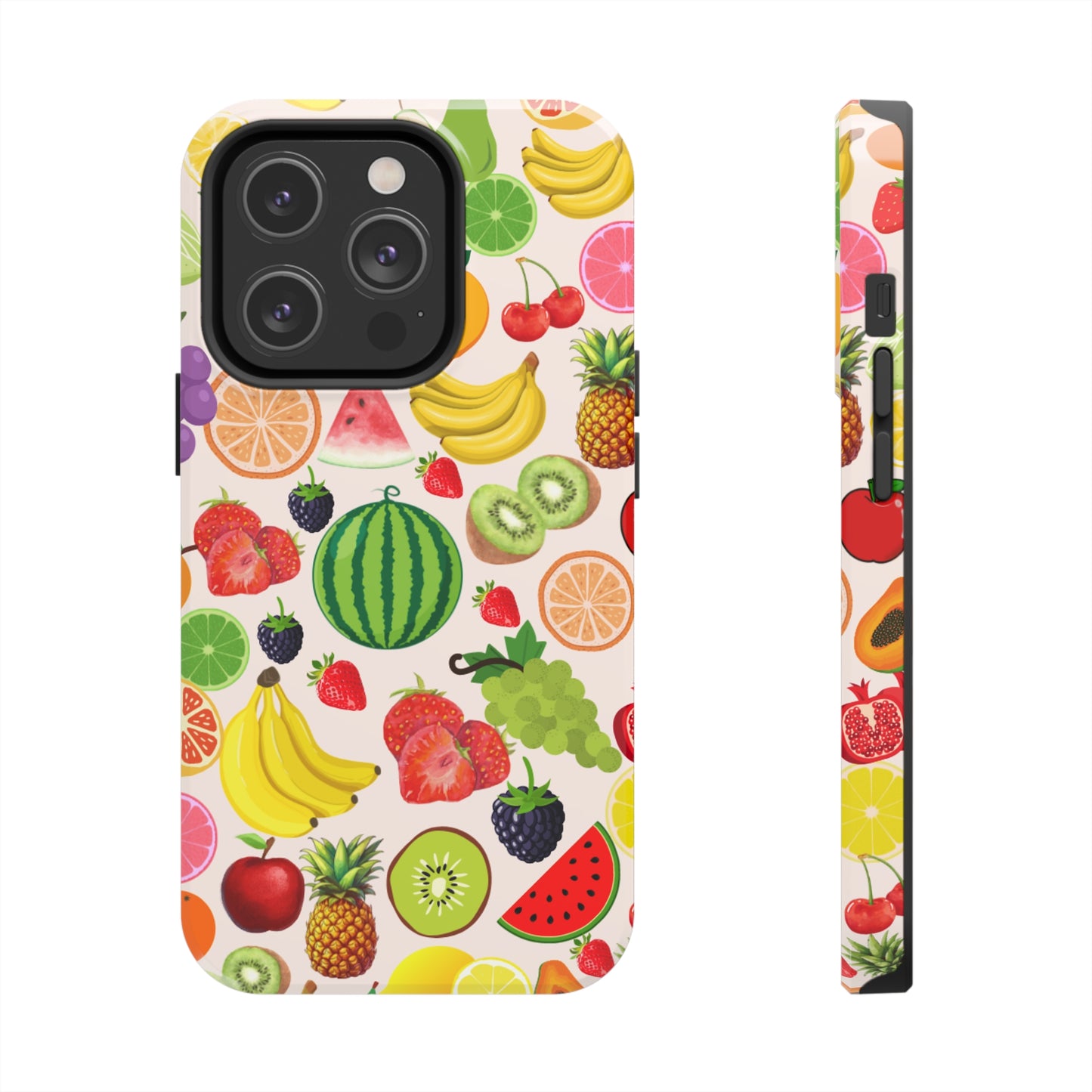 Fruit Phone Case, Fruits Collage Phone Case, Scrapbook Aesthetic Fruits Phone Case, Vegan Vegetarian, Spring Phone Case, Summer Phone Case