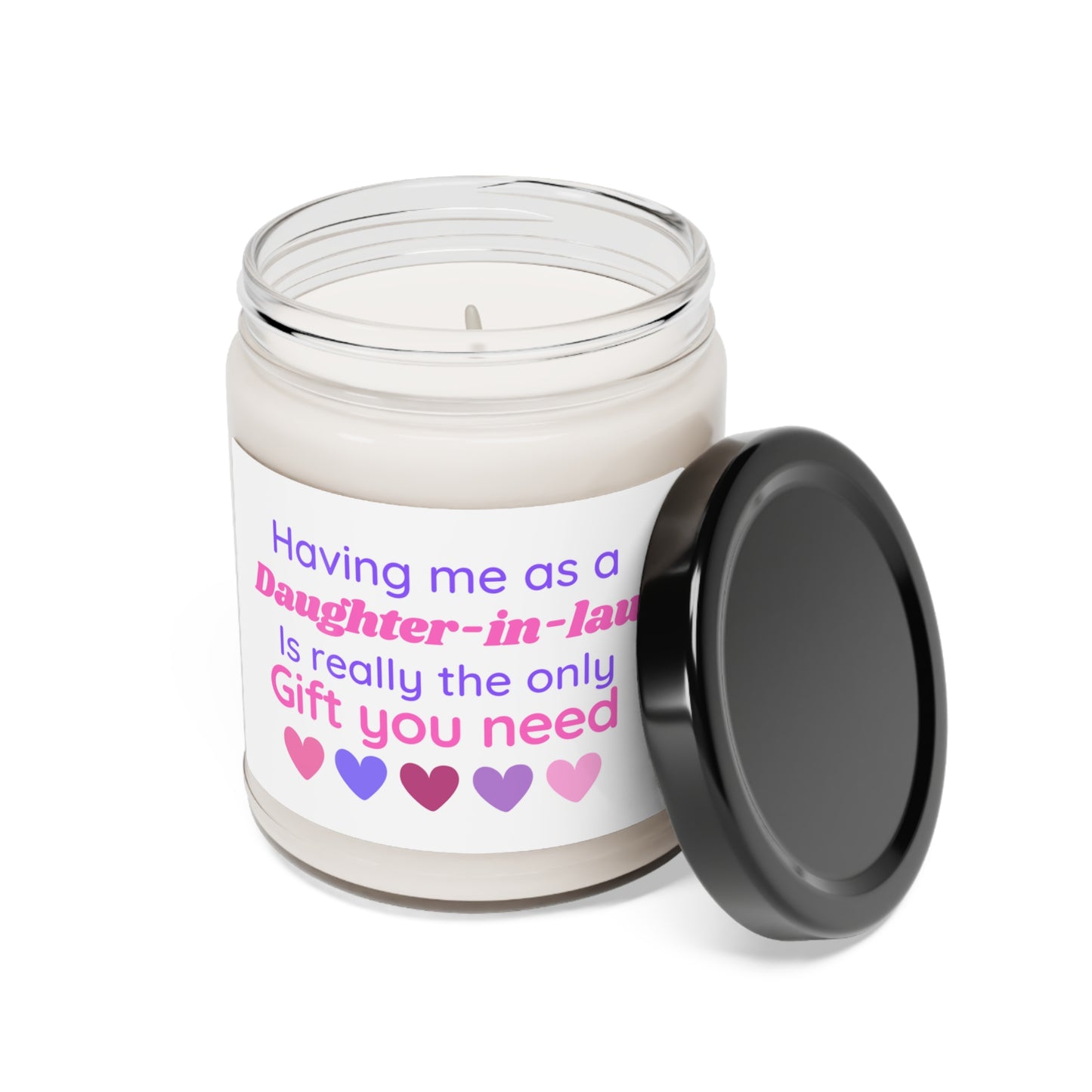 Having Me As A Daughter-In-Law Candle, Mother-In-law Candle, Gift For Mom, Scented Soy Wax Candle 9oz, Gift for Mother In Law Birthday