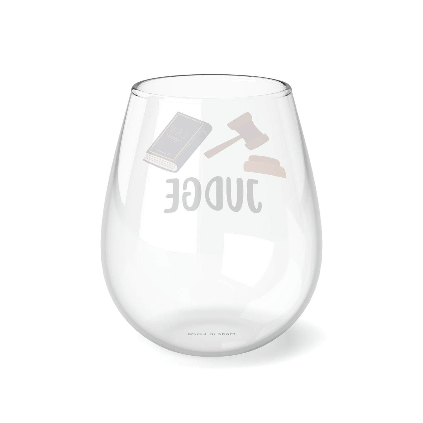 Judge Wine Glass, Judge Gift, Judge Stemless Wine Glass, Gift For Judge, Legal Court Judge Gift, Court Judge Law Legal Professional Gift