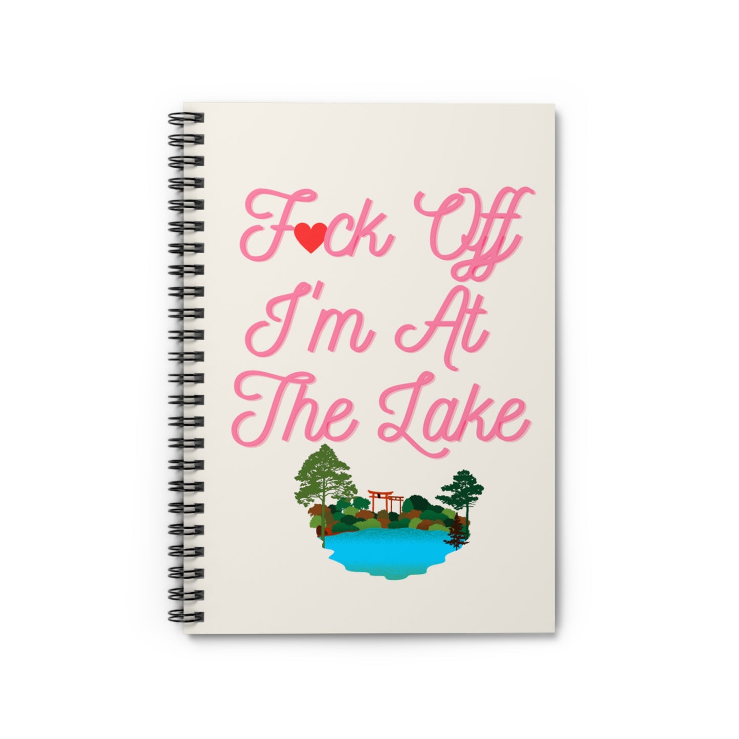 Lake Notebook, Lake Gifts, Funny Lake Journal, F*ck Off I'm At The Lake Notebook, Summer Vacation Notebook, Lake Stationery, Gift for Her