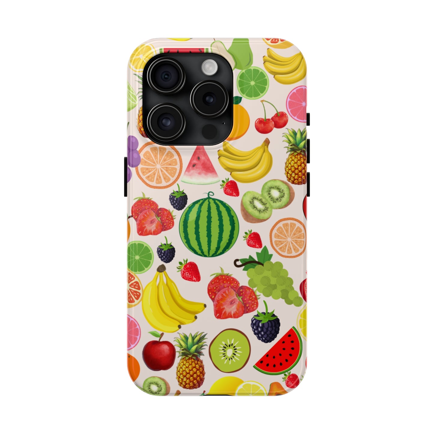 Fruit Phone Case, Fruits Collage Phone Case, Scrapbook Aesthetic Fruits Phone Case, Vegan Vegetarian, Spring Phone Case, Summer Phone Case