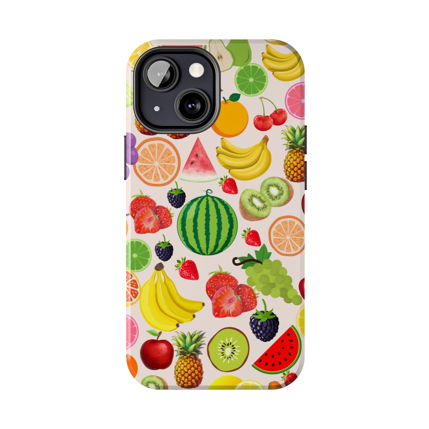 Fruit Phone Case, Fruits Collage Phone Case, Scrapbook Aesthetic Fruits Phone Case, Vegan Vegetarian, Spring Phone Case, Summer Phone Case