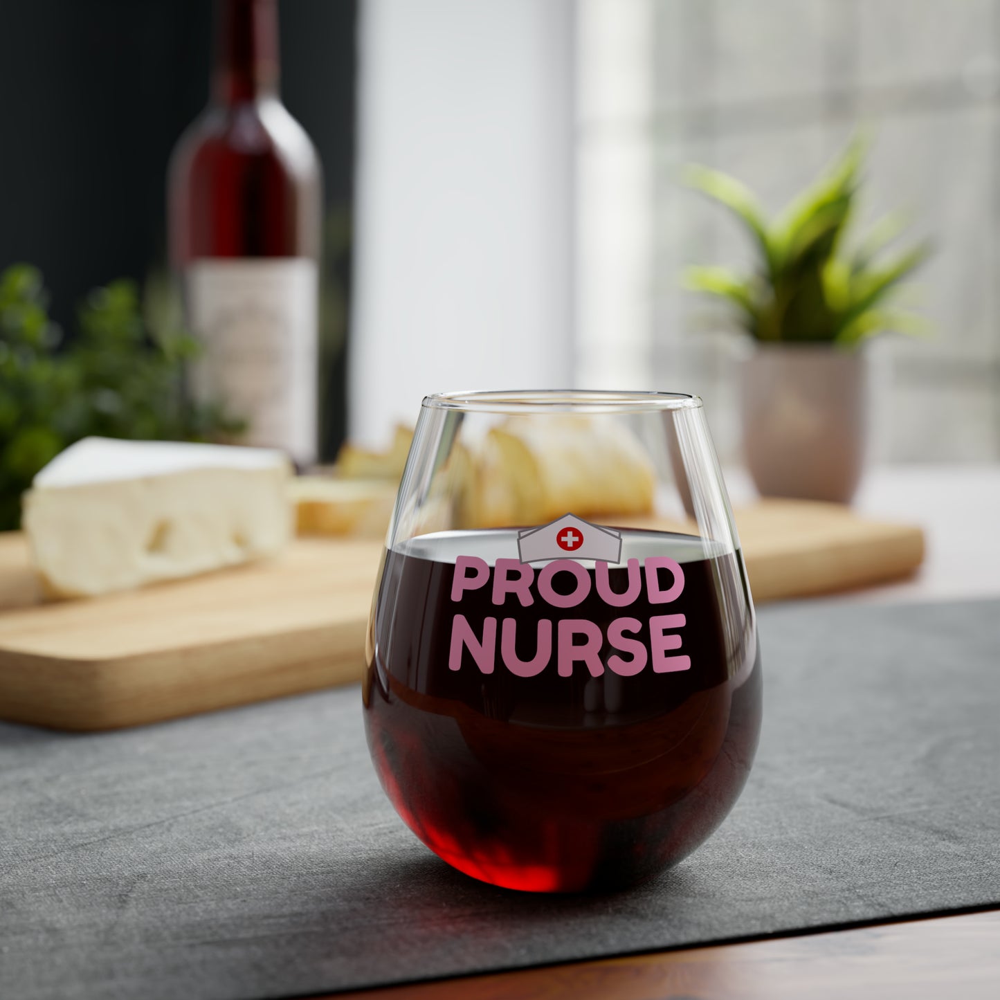 Nurse Wine Glass, RN Wine Glass, Proud Nurse Stemless Wine Glass, Nurse Gifts, Nurses Wine Glass, Medical Staff Gifts, Nurse Graduate Gift