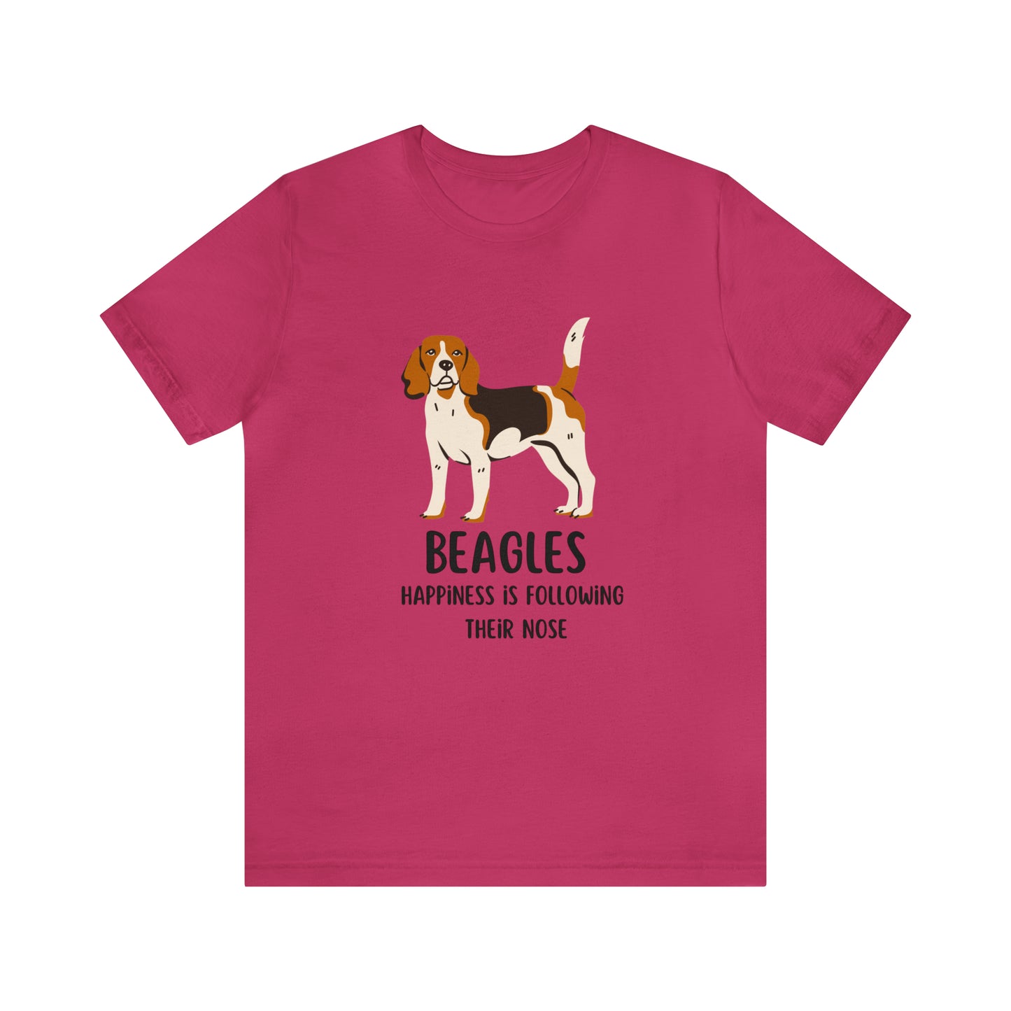 Beagle T-Shirt, Beagles Happiness Is Following Their Nose Shirt, Funny Dog T-Shirt, Beagle Dog Mom Shirt, Gift For Beagle Owner