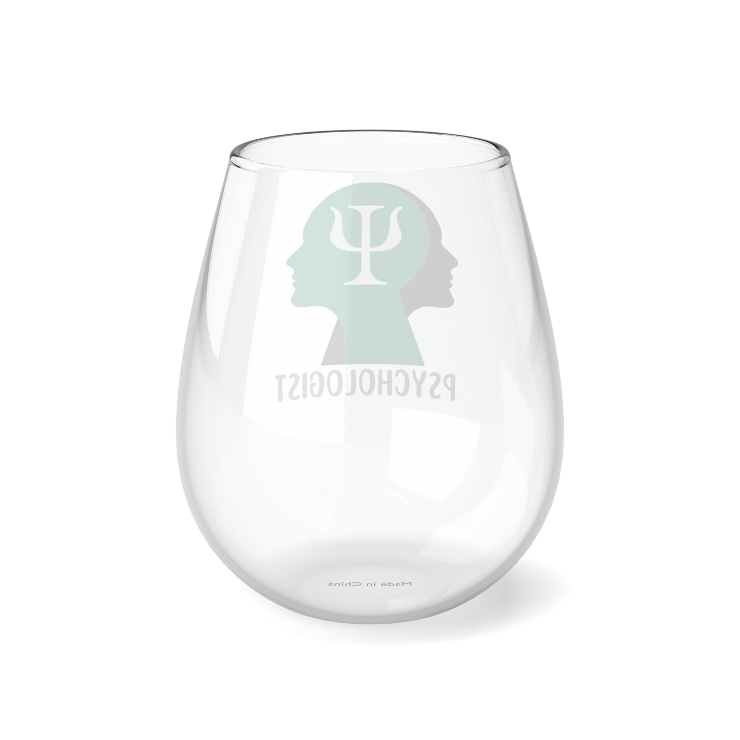 Psychologist Wine Glass, Psychologist Gifts, Psychologist Stemless Wine Glass, Psychologist Thank You Gift, Psychology Profession Glass