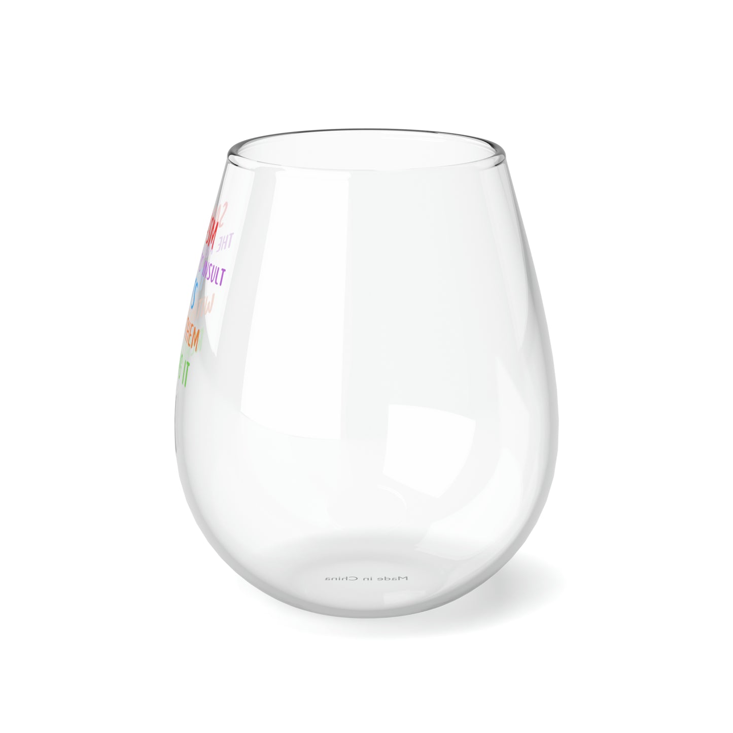 Sarcasm Wine Glass, Sarcasm The Ability To Insult idiots Without Them Realizing It Stemless Wine Glass, Funny Sarcasm Wine Glass Gift