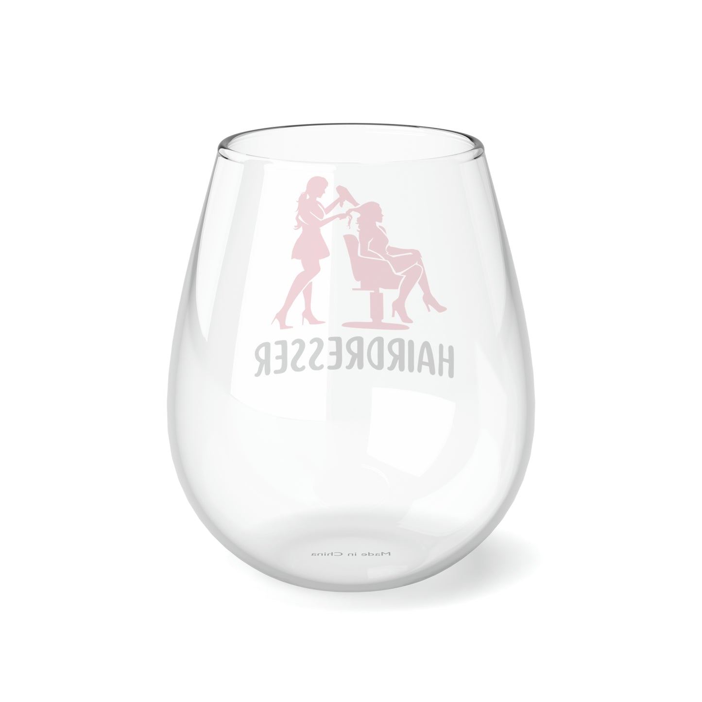 Hairdresser Wine Glass, Stylist Wine Glass, Hairdresser Gifts, Stylist Gifts, Hairdresser Stemless Wine Glass, Thanks Hairdresser Birthday