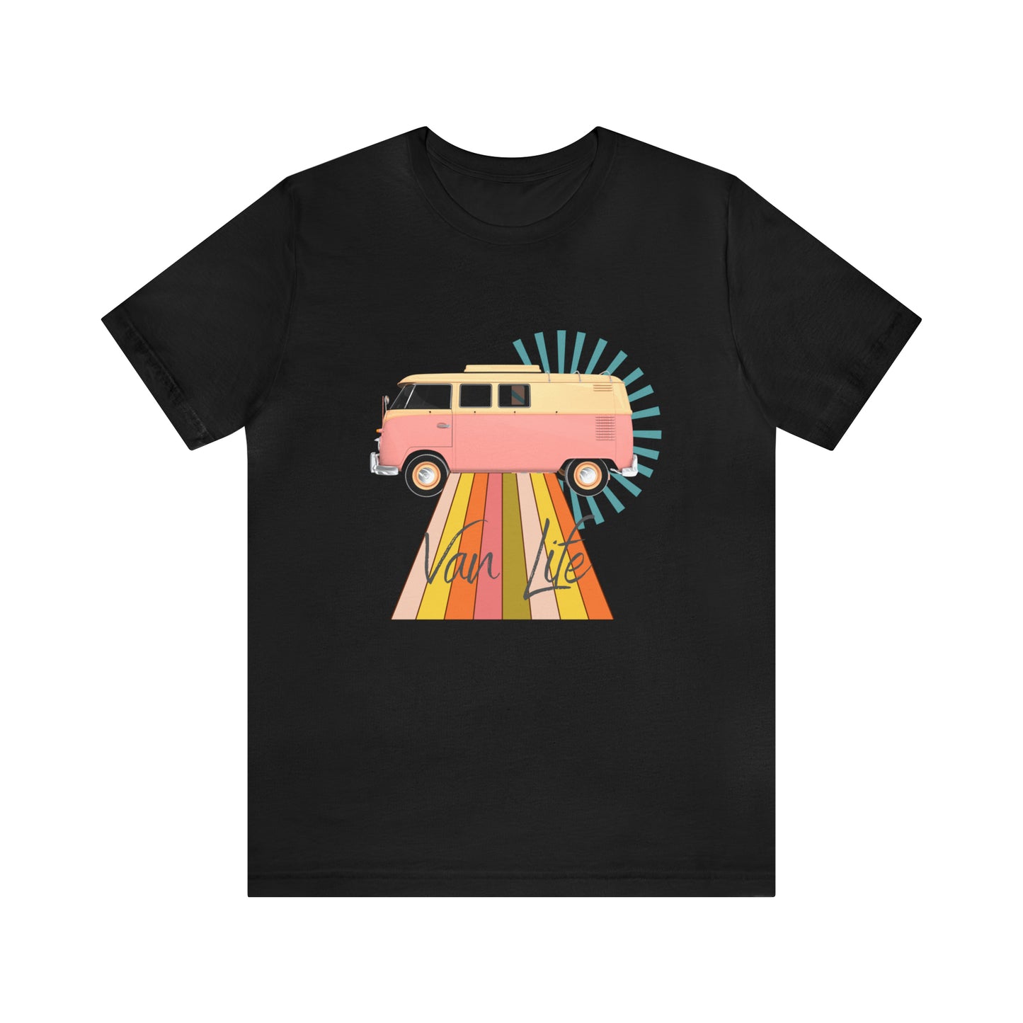 Pink Van Life Shirt, National Parks Travel T-Shirt, Camping Shirt, Travel Shirt, Traveling in a Pink Van T-Shirt, Boho Shirt, Hippie Shirt