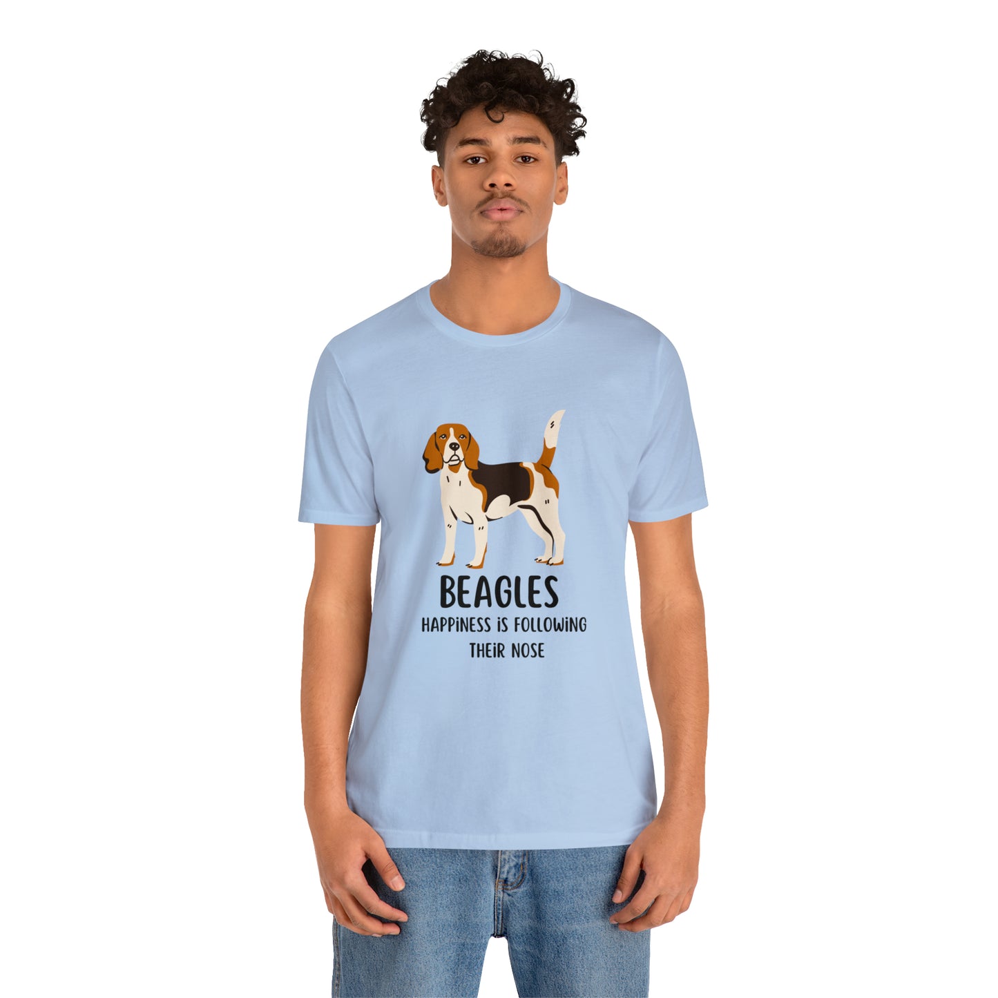 Beagle T-Shirt, Beagles Happiness Is Following Their Nose Shirt, Funny Dog T-Shirt, Beagle Dog Mom Shirt, Gift For Beagle Owner