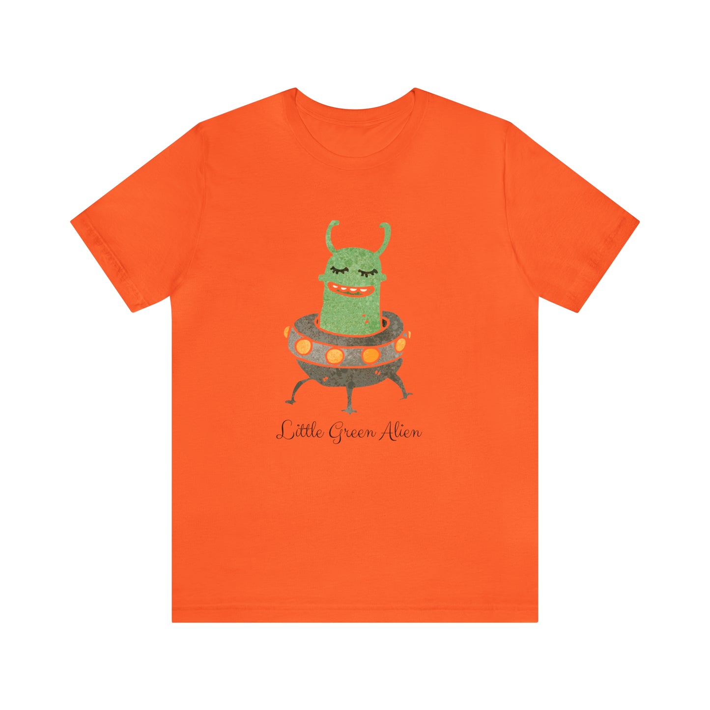 Little Green Alien T-Shirt, Alien in Spaceship Shirt, Alien Shirt, UFO Shirt, Alien Graphic Tee, Sci-Fi Shirt, Cosmic Extraterrestrial Shirt