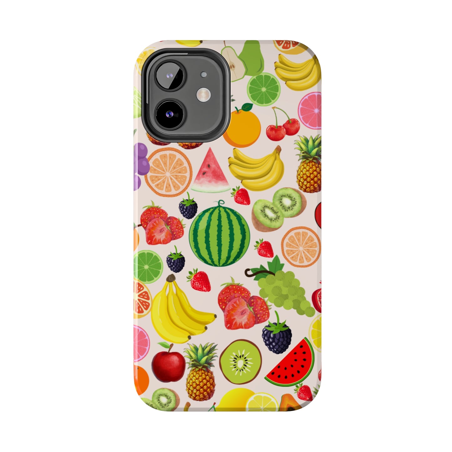 Fruit Phone Case, Fruits Collage Phone Case, Scrapbook Aesthetic Fruits Phone Case, Vegan Vegetarian, Spring Phone Case, Summer Phone Case