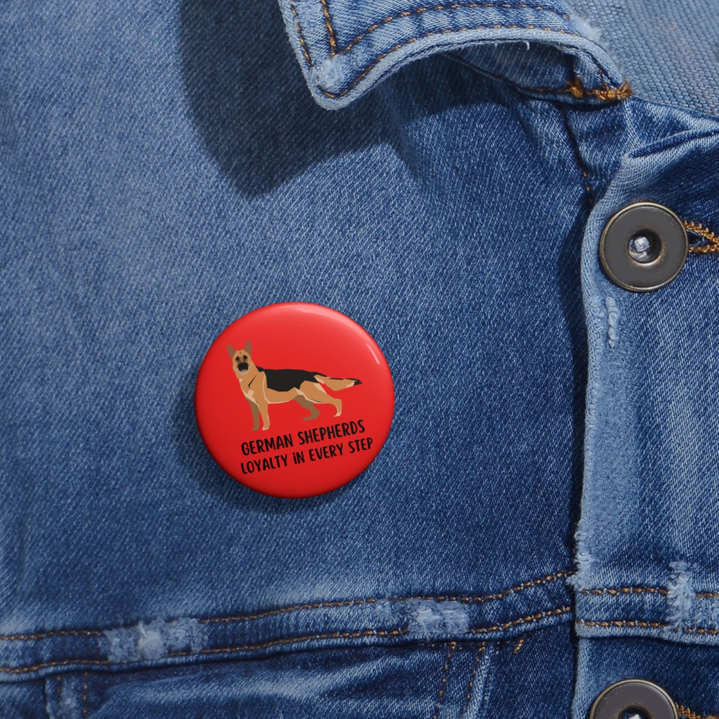 German Shepherd Pin, German Shepherd Pinback Button, German Shepherd Mom Gifts, German Shepherd Brooch, Dog Pin, Loyalty in Every Step Pin