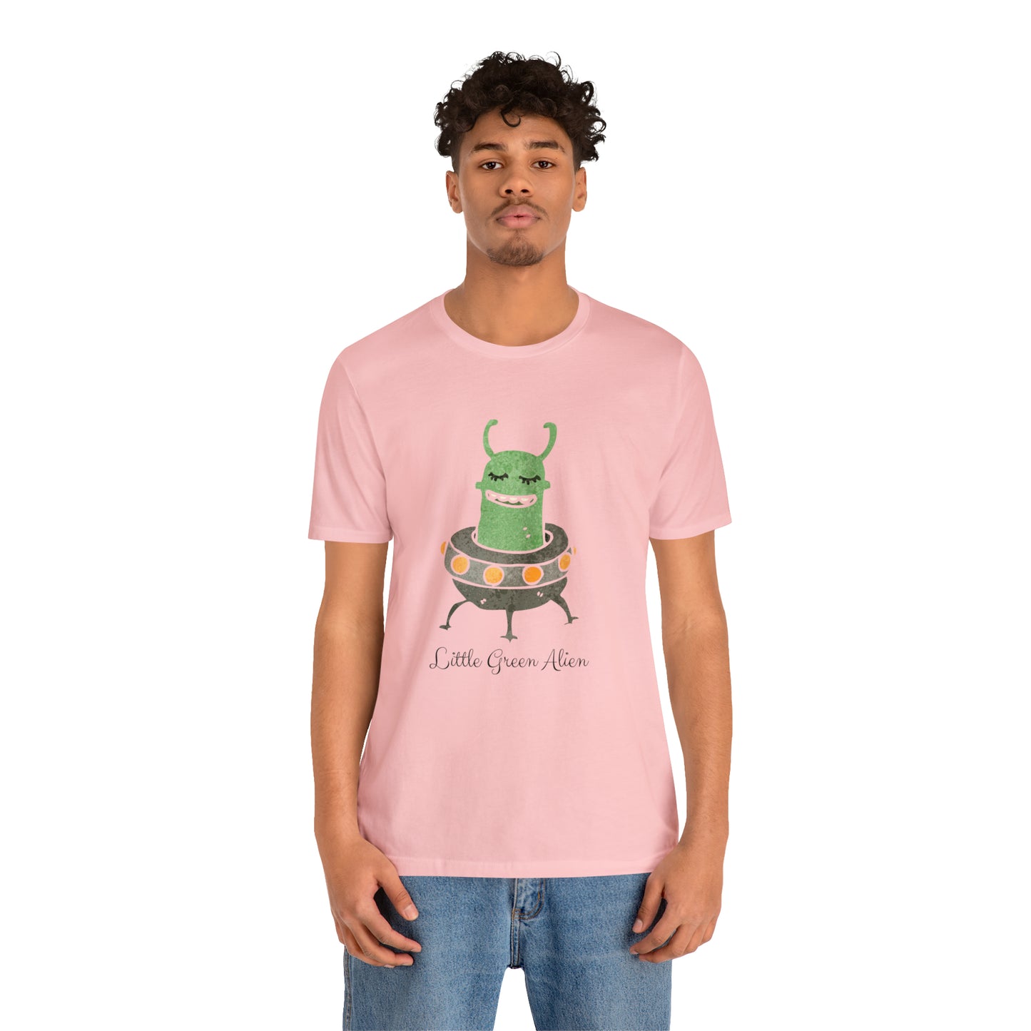 Little Green Alien T-Shirt, Alien in Spaceship Shirt, Alien Shirt, UFO Shirt, Alien Graphic Tee, Sci-Fi Shirt, Cosmic Extraterrestrial Shirt