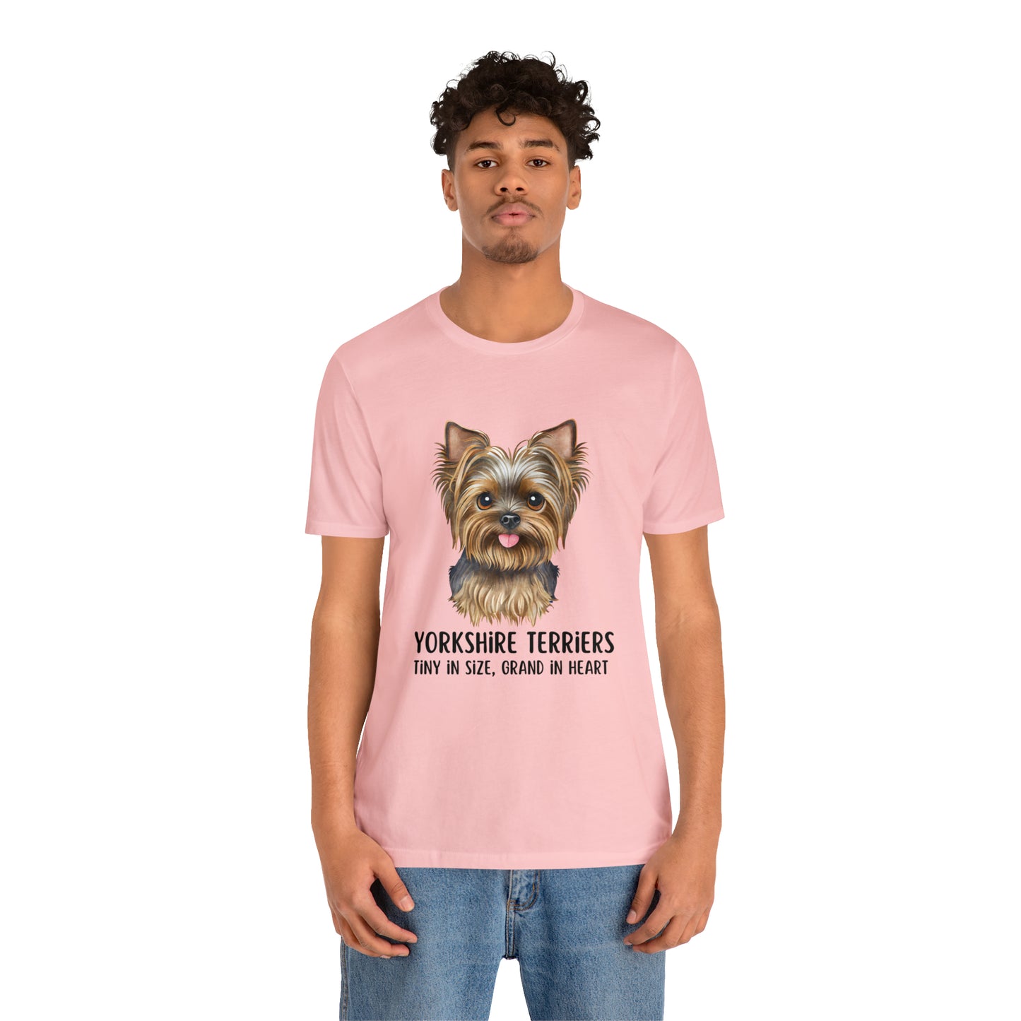 Yorkshire Terrier T-Shirt, Yorkshire Terriers Shirt, Yorkshire Terriers Tiny in Size Grand in Heart Shirt, Dog Mom Shirt, Teacup Dog Shirt