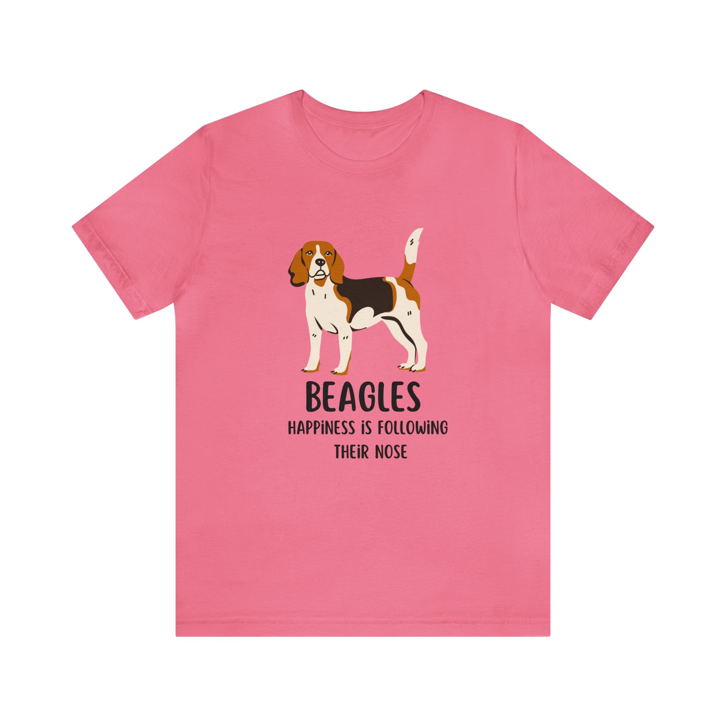 Beagle T-Shirt, Beagles Happiness Is Following Their Nose Shirt, Funny Dog T-Shirt, Beagle Dog Mom Shirt, Gift For Beagle Owner