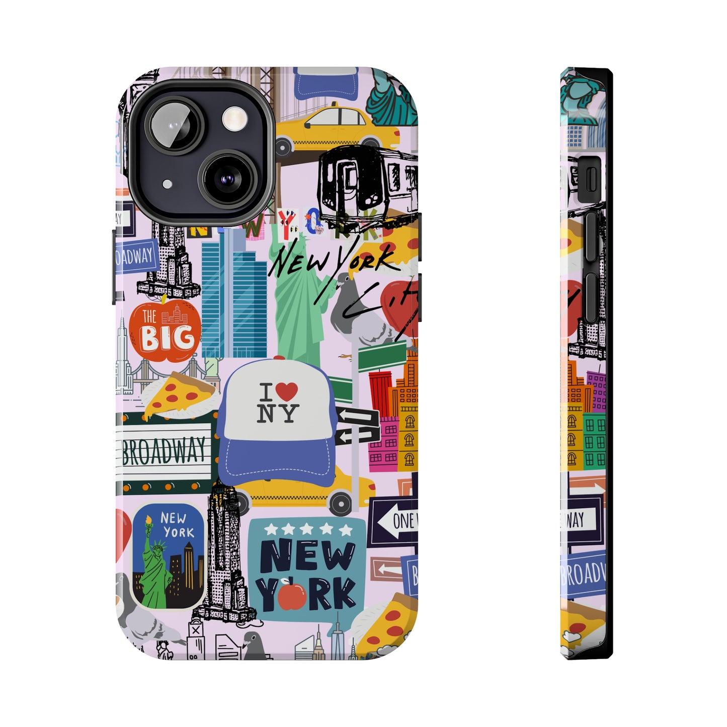 New York Phone Case, NYC Collage Phone Case, Aesthetic Manhattan Phone Case, NY Style Tough Phone Cases