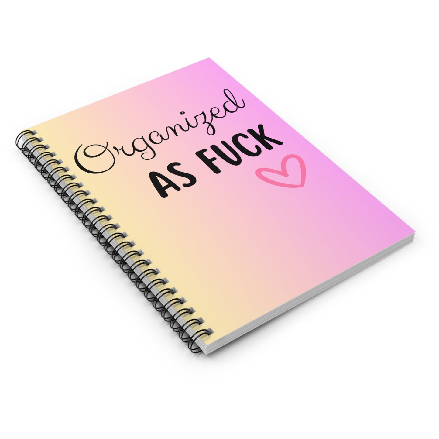 Organized As Fuck Notebook, Funny Notebook Gift, Coworker Gift, Colleague Gift, Gift For Boss, Office Stationery NoteBook, Manager Gift