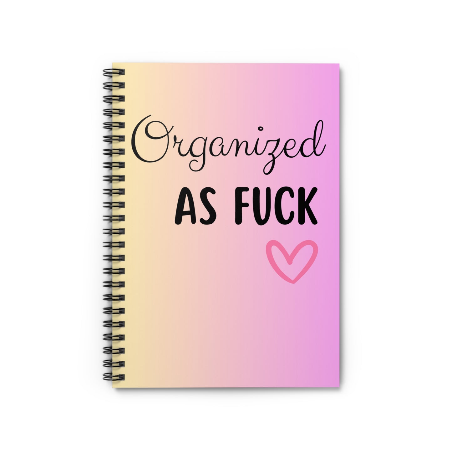 Organized As Fuck Notebook, Funny Notebook Gift, Coworker Gift, Colleague Gift, Gift For Boss, Office Stationery NoteBook, Manager Gift