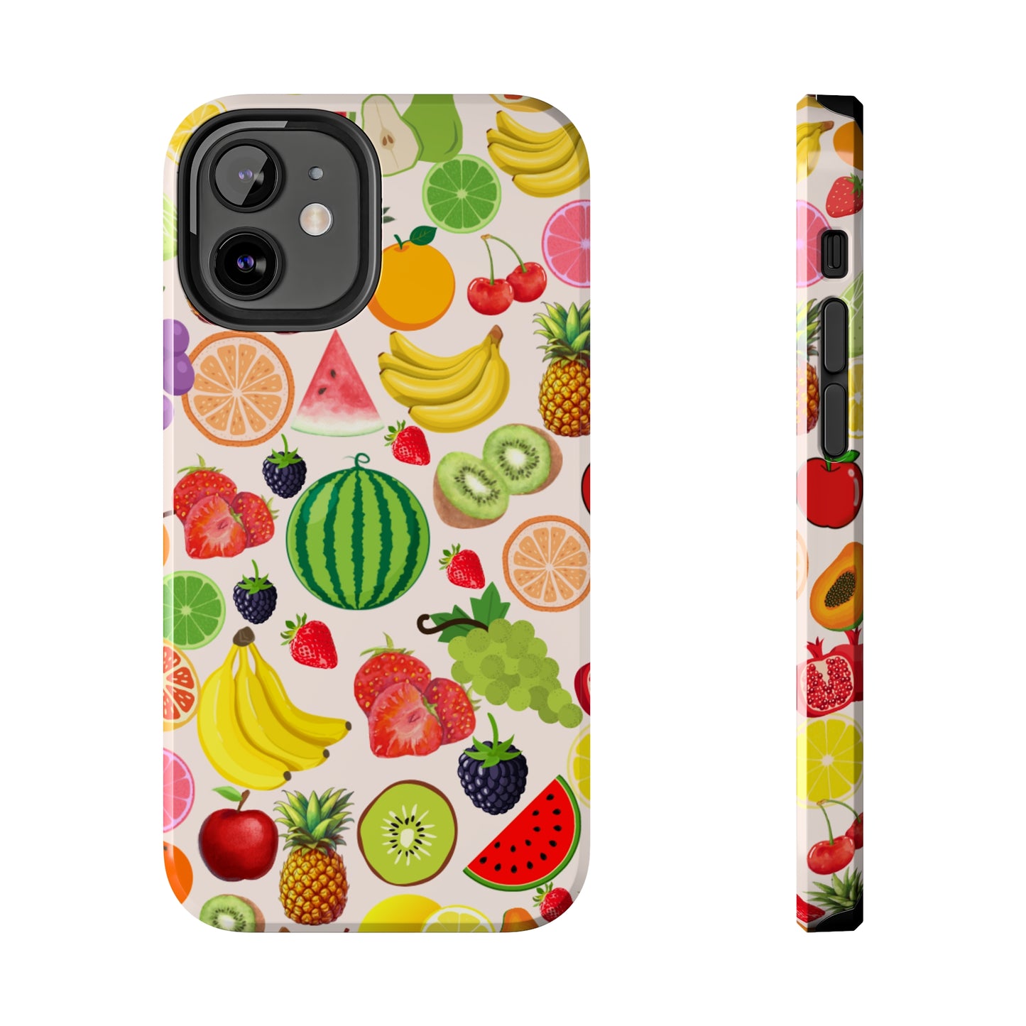 Fruit Phone Case, Fruits Collage Phone Case, Scrapbook Aesthetic Fruits Phone Case, Vegan Vegetarian, Spring Phone Case, Summer Phone Case