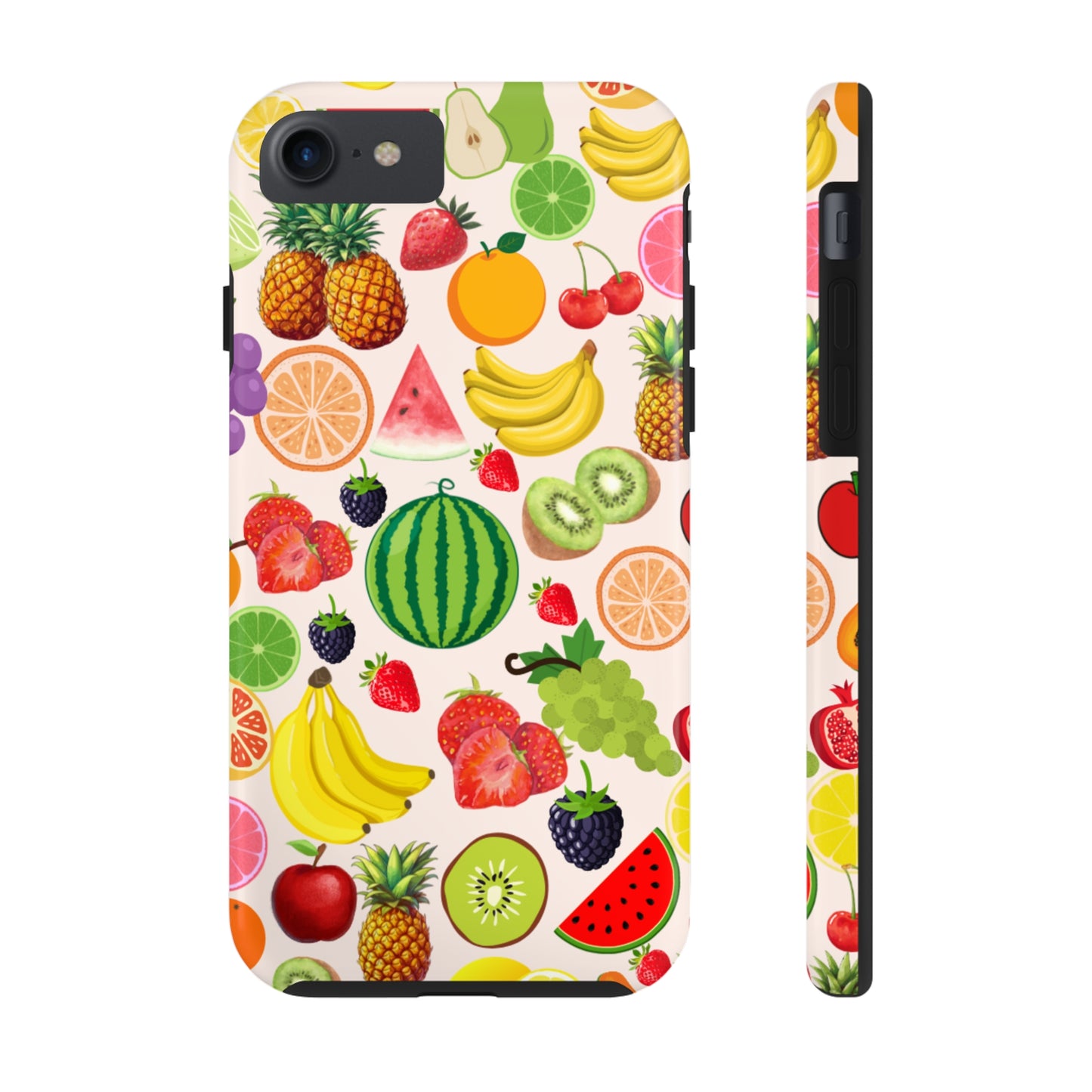 Fruit Phone Case, Fruits Collage Phone Case, Scrapbook Aesthetic Fruits Phone Case, Vegan Vegetarian, Spring Phone Case, Summer Phone Case