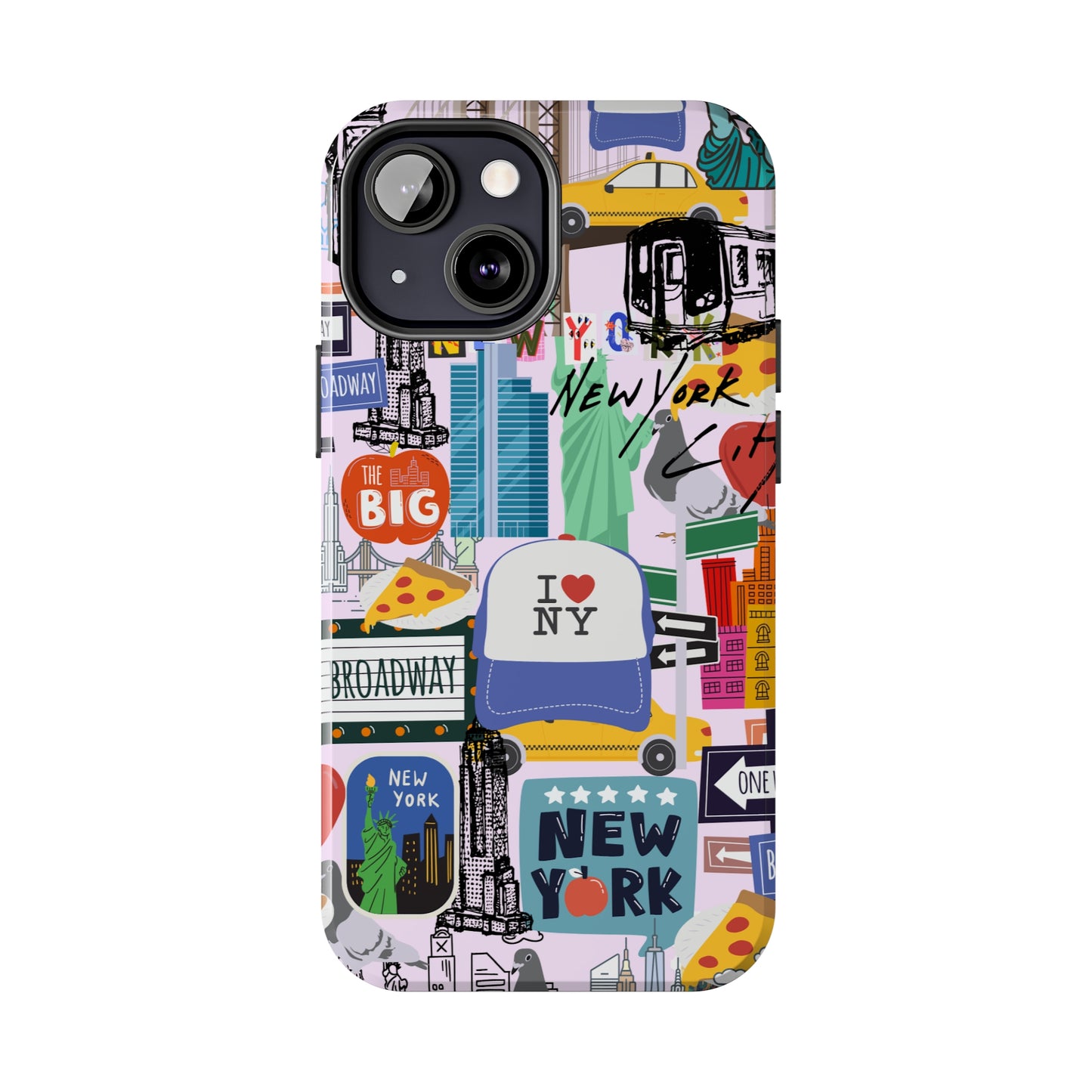 New York Phone Case, NYC Collage Phone Case, Aesthetic Manhattan Phone Case, NY Style Tough Phone Cases