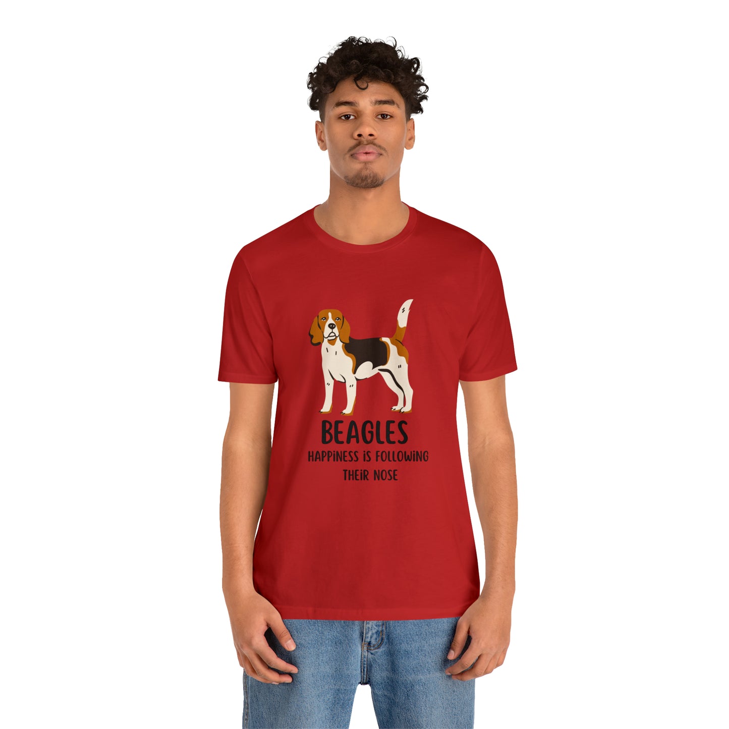 Beagle T-Shirt, Beagles Happiness Is Following Their Nose Shirt, Funny Dog T-Shirt, Beagle Dog Mom Shirt, Gift For Beagle Owner