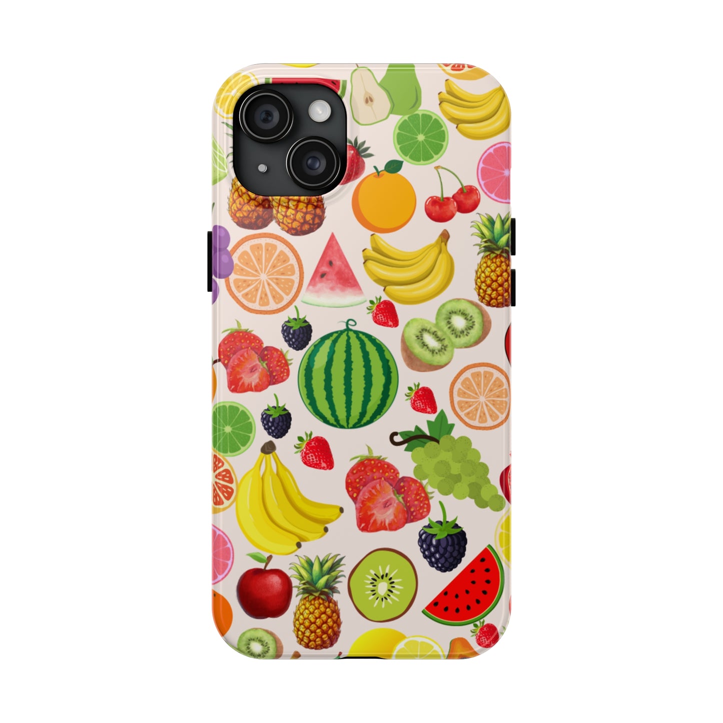 Fruit Phone Case, Fruits Collage Phone Case, Scrapbook Aesthetic Fruits Phone Case, Vegan Vegetarian, Spring Phone Case, Summer Phone Case