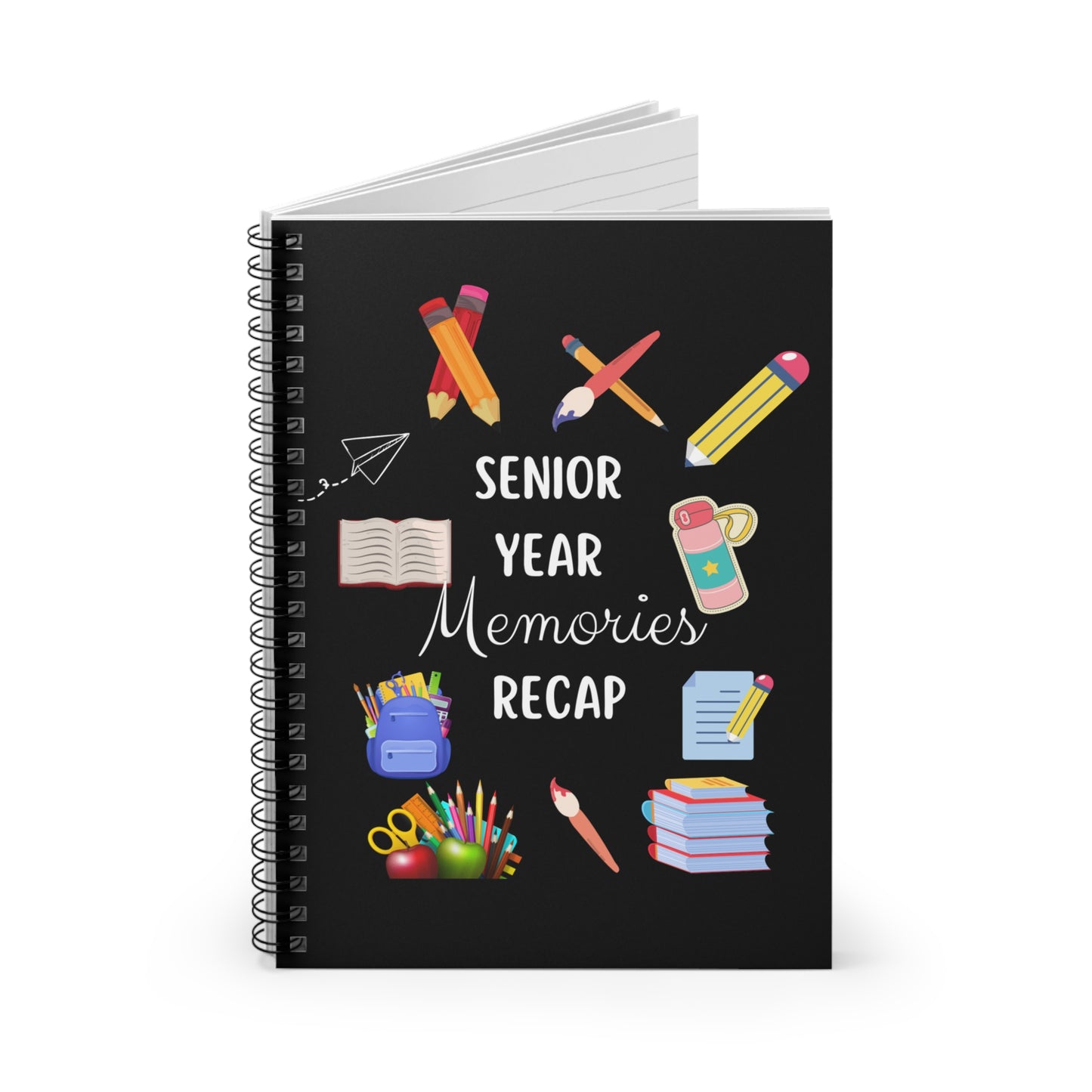 Senior Year Memories Recap Notebook Journal, Seniors School Year Notebook, Senior College Notebook, School Notebook, Seniors Stationery