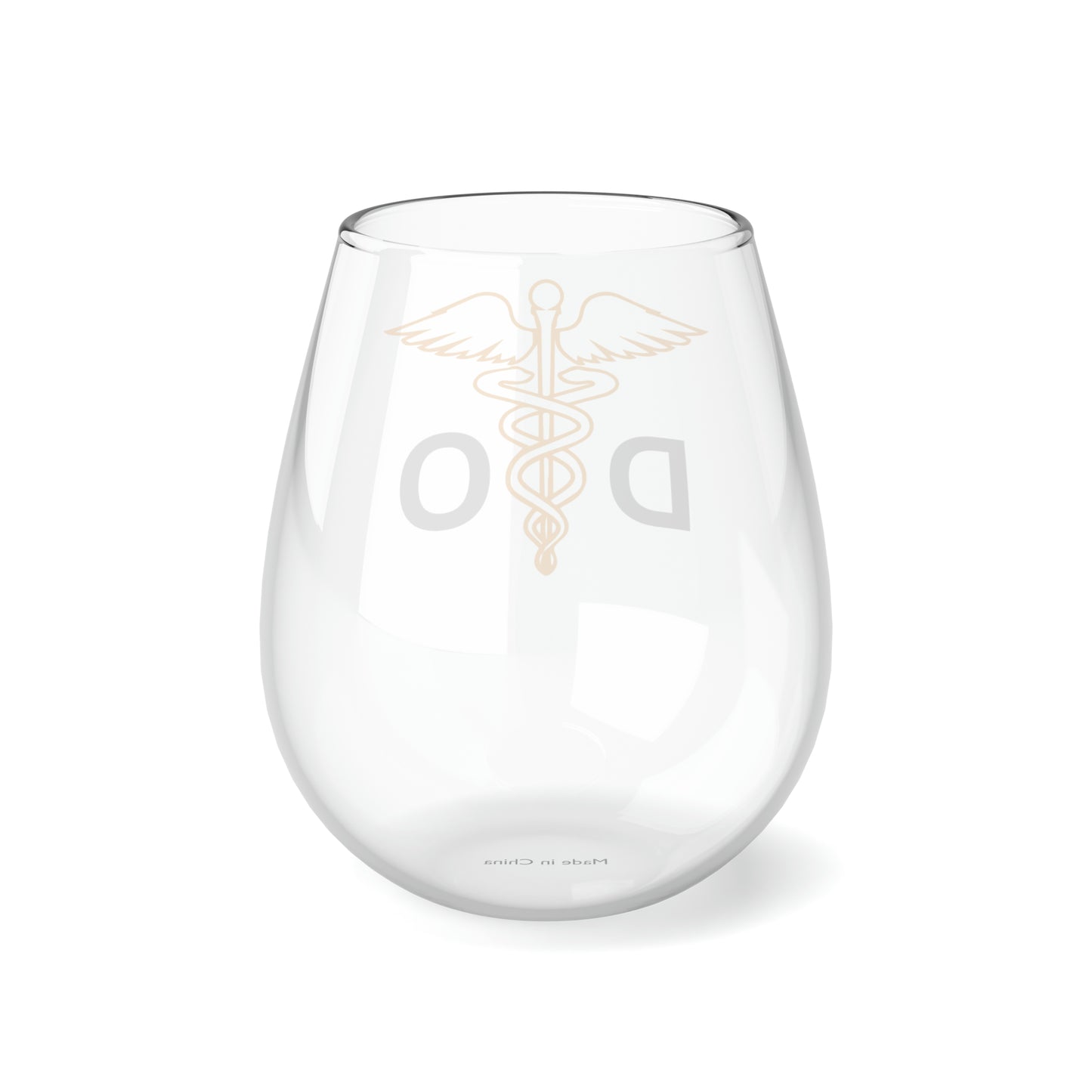 DO Wine Glass, Doctors of Osteopathic Medicine Wine Glass, DO Graduate Wine Glass, Osteopathic Doctor Wine Glass, DO Stemless Wine Glass