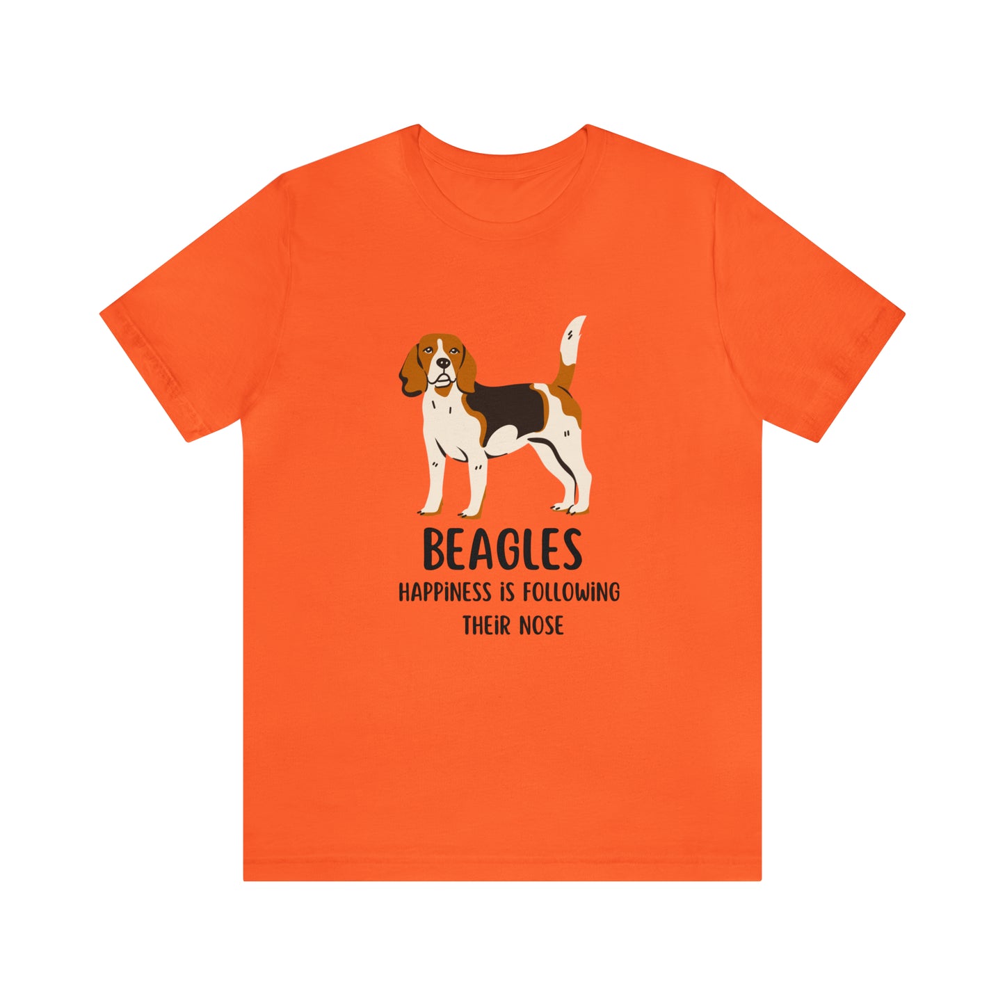 Beagle T-Shirt, Beagles Happiness Is Following Their Nose Shirt, Funny Dog T-Shirt, Beagle Dog Mom Shirt, Gift For Beagle Owner