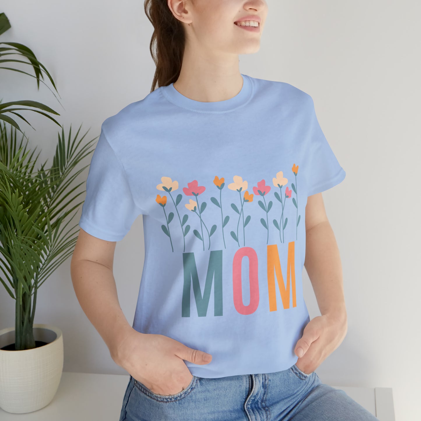 Mom T-shirt, Wild Flowers Mom Shirt, Boho Mom Tee, Mom T-shirt, Mothers Day Gift For Mom, Mom's Birthday Gift, Hippie Hippies Mommy Shirt