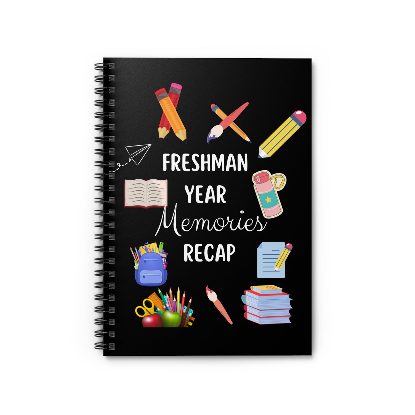 Freshman Year Memories Recap Notebook Journal, Freshman School Year Notebook, Freshman College Notebook, Freshman Journal Stationery