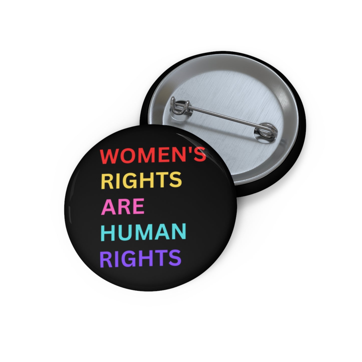 Women's Rights Pin, Equal Rights Pin, Feminist Pin, Feminism Pinback Button, Women's Rights Are Human Rights Pin Back Button, Equality Badge