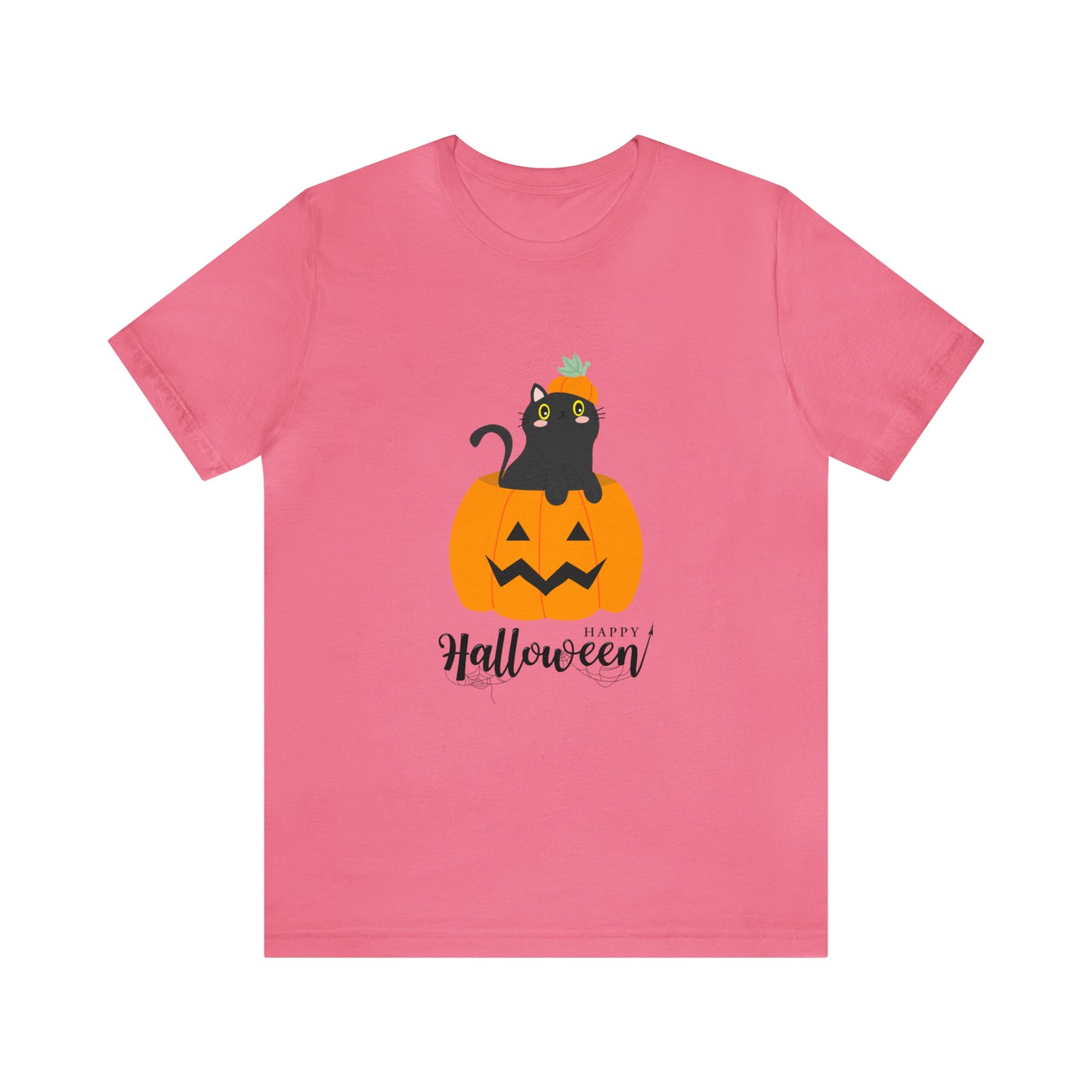 Black Cat in Pumpkin T-Shirt, Black Cat Shirt, Halloween Cat Shirt, Halloween Shirt, Pumpkin & Cat Shirt, Black Cat Spooky Season T-Shirt