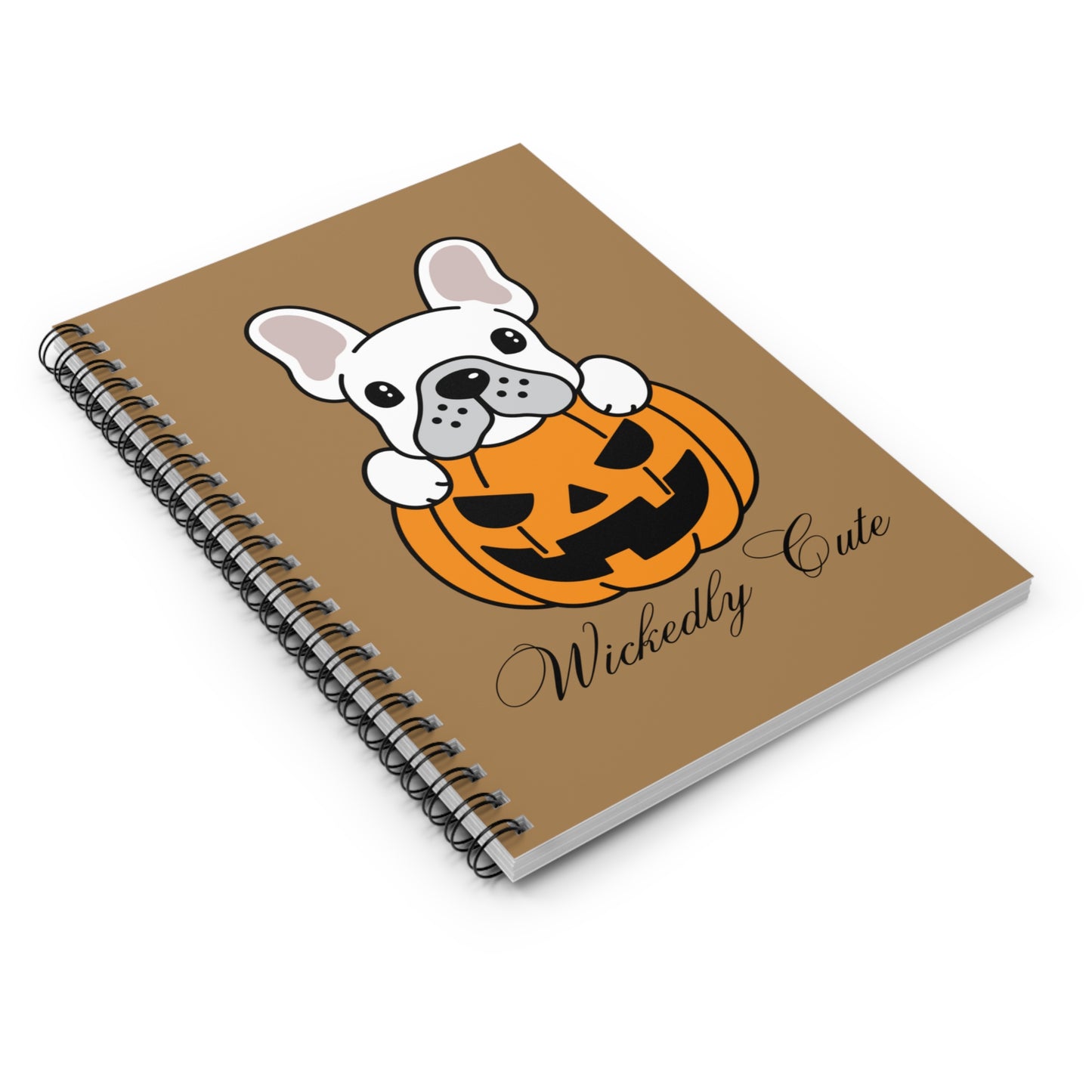 French Bulldog in Pumpkin Notebook, French Bulldog Notebook, Halloween Journal, Jack O' Lantern Notebook, French Bulldog Gift, Dog Notebook