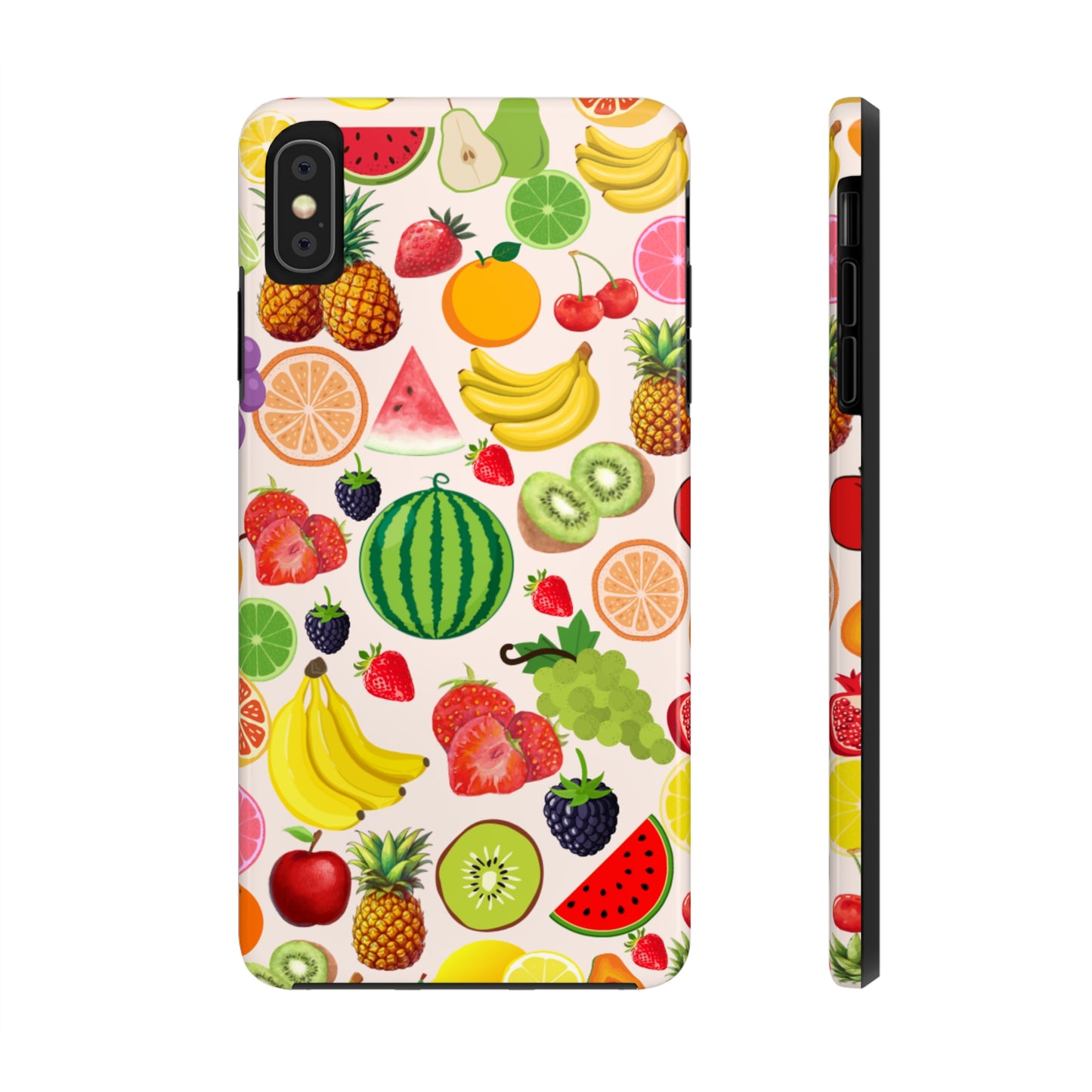 Fruit Phone Case, Fruits Collage Phone Case, Scrapbook Aesthetic Fruits Phone Case, Vegan Vegetarian, Spring Phone Case, Summer Phone Case