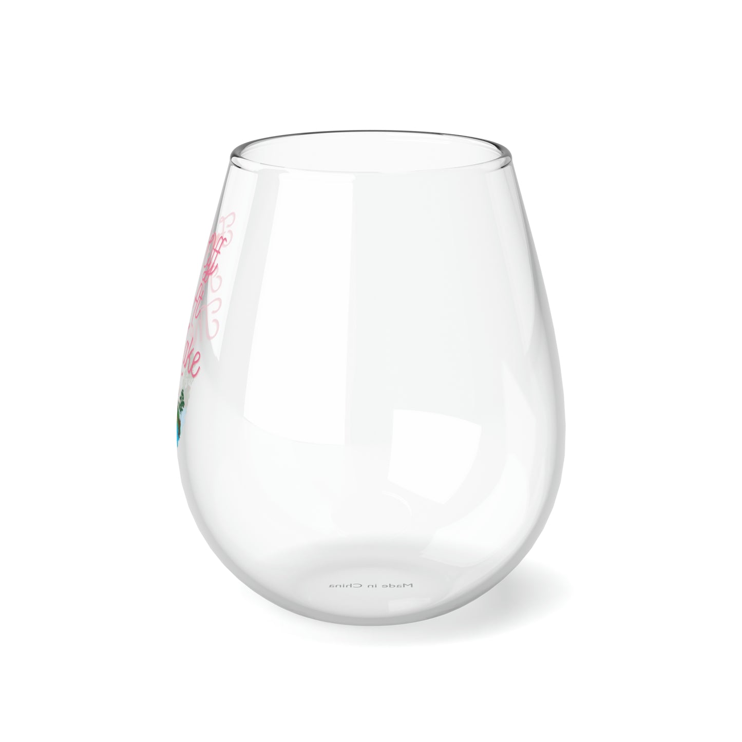 F*ck Off I'm At The Lake Wine Glass 11.75oz, Funny Lake House Wine Glass, Lake Stemless Wine Glass, Gift For Her Lake Vacation Wine Glass