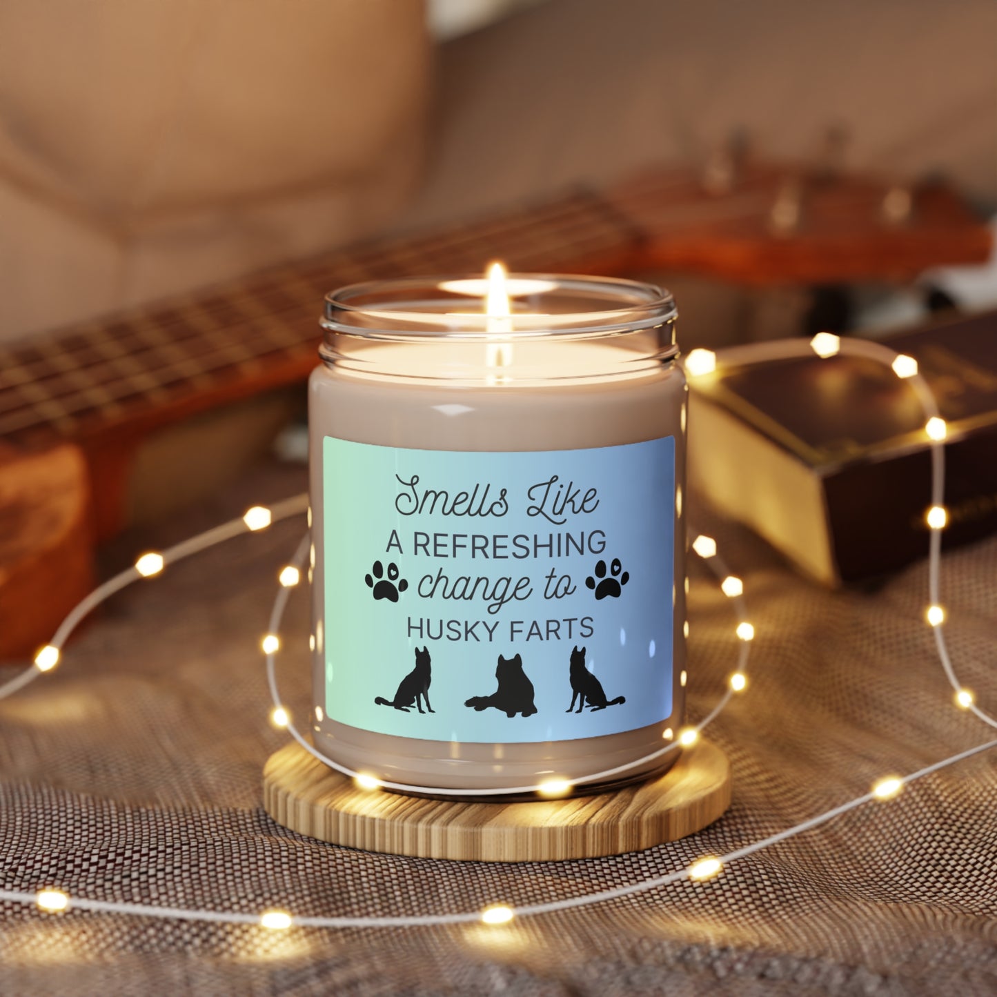 Husky Candle | Smells Like a Refreshing Change to Husky Farts Candle | Funny Gift for Husky Owner | Dog Farts Candle for Husky Mom