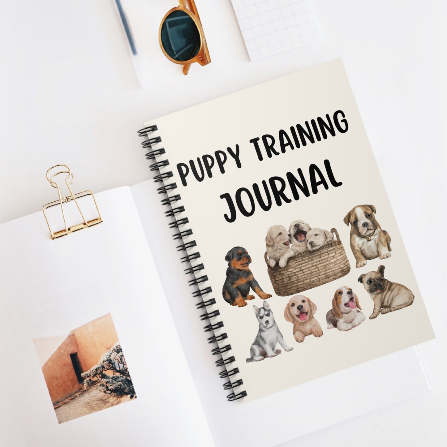 New Dog Owner Gift, Puppy Training Journal Notebook, Gift For Dog Mom, Gift For New Puppy Owner, Puppy Notebook, Puppy Journal Stationery