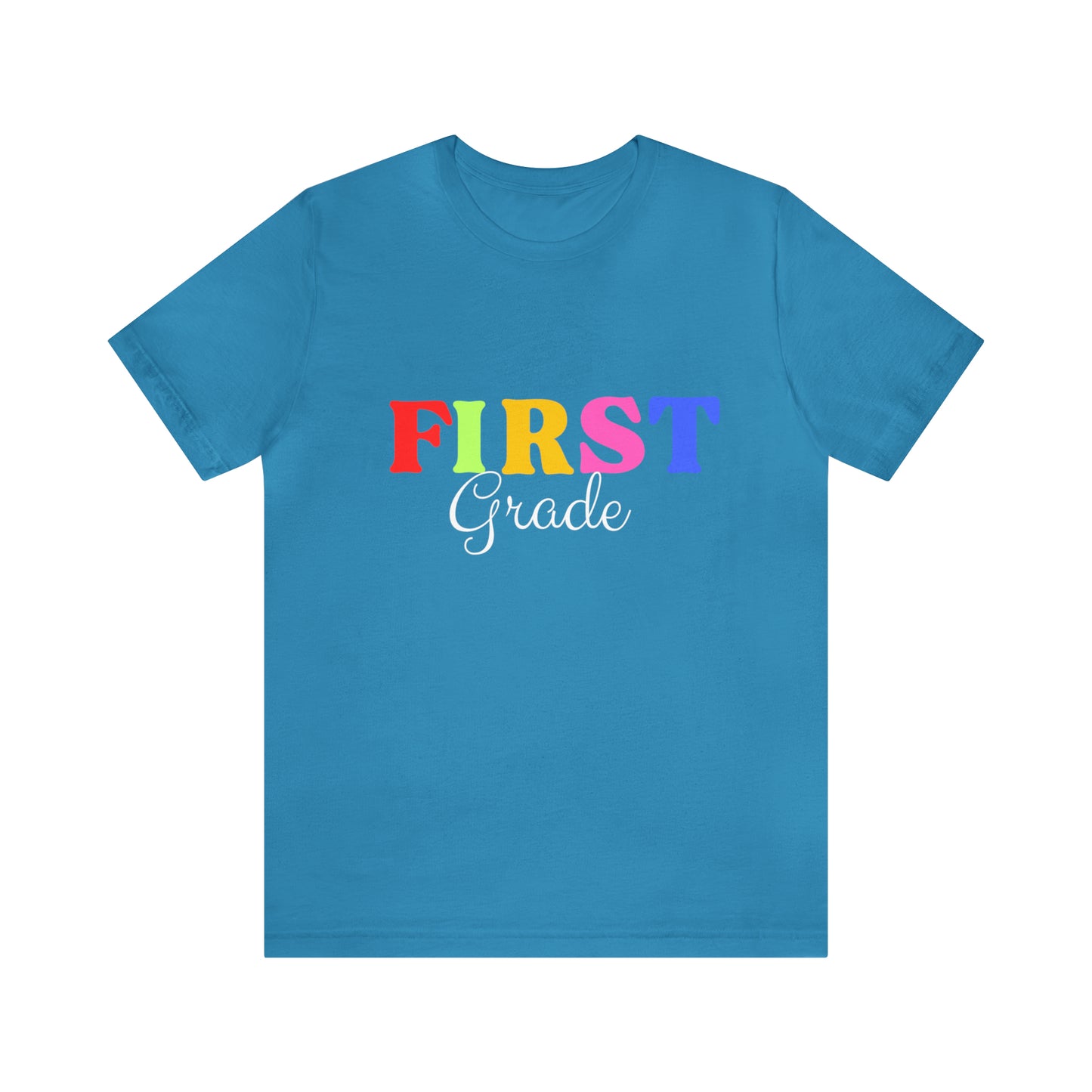 First Grade Teacher T-Shirt, Rainbow First Grade Teacher Shirt, 1st Grade Teacher Shirt, Elementary Teacher Shirt, Elementary Teacher Gift