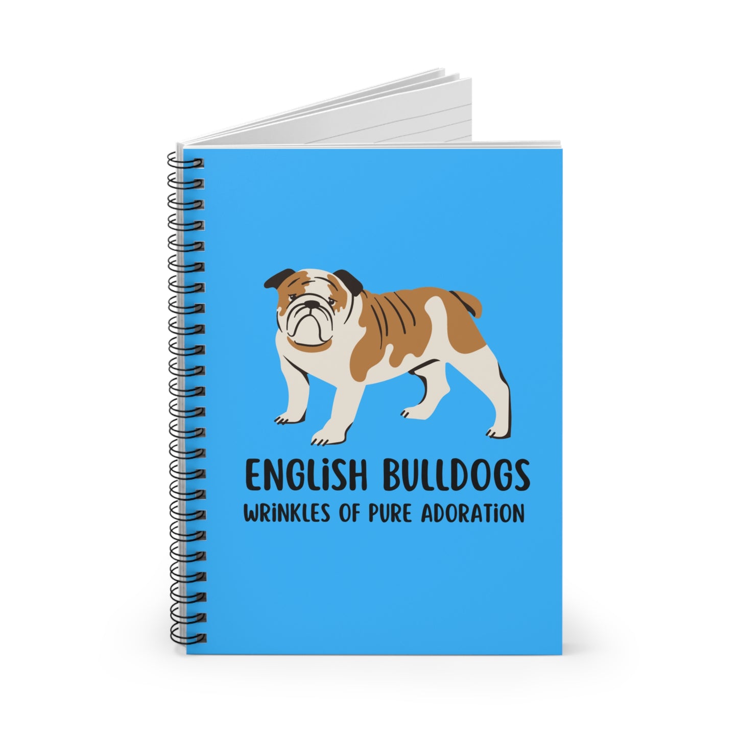 English Bulldog Notebook, English Bulldog Journal, English Bulldog Gifts, British Bulldog Notebook, English Bulldog Stationery, Dog Mom Gift