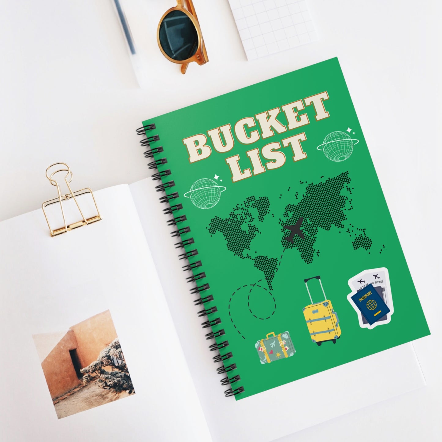 Bucket List Notebook, Travel Plans Notebook, Travel Bucket List Journal, World Map Journal, World Map Notebook, Map Stationery, Travel Gifts